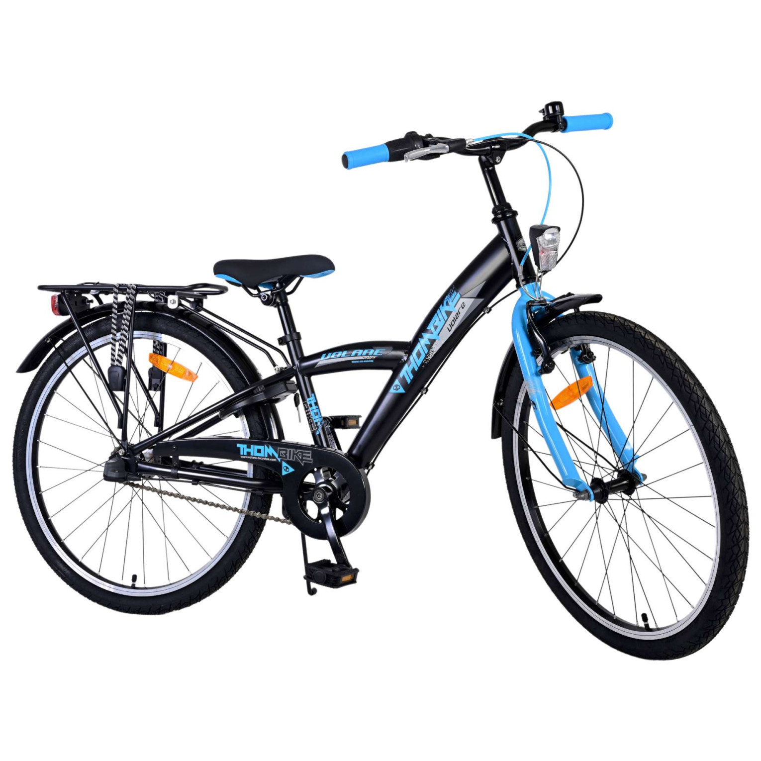 Volare Thombike Fiets - 24 inch - Zwart Blauw -