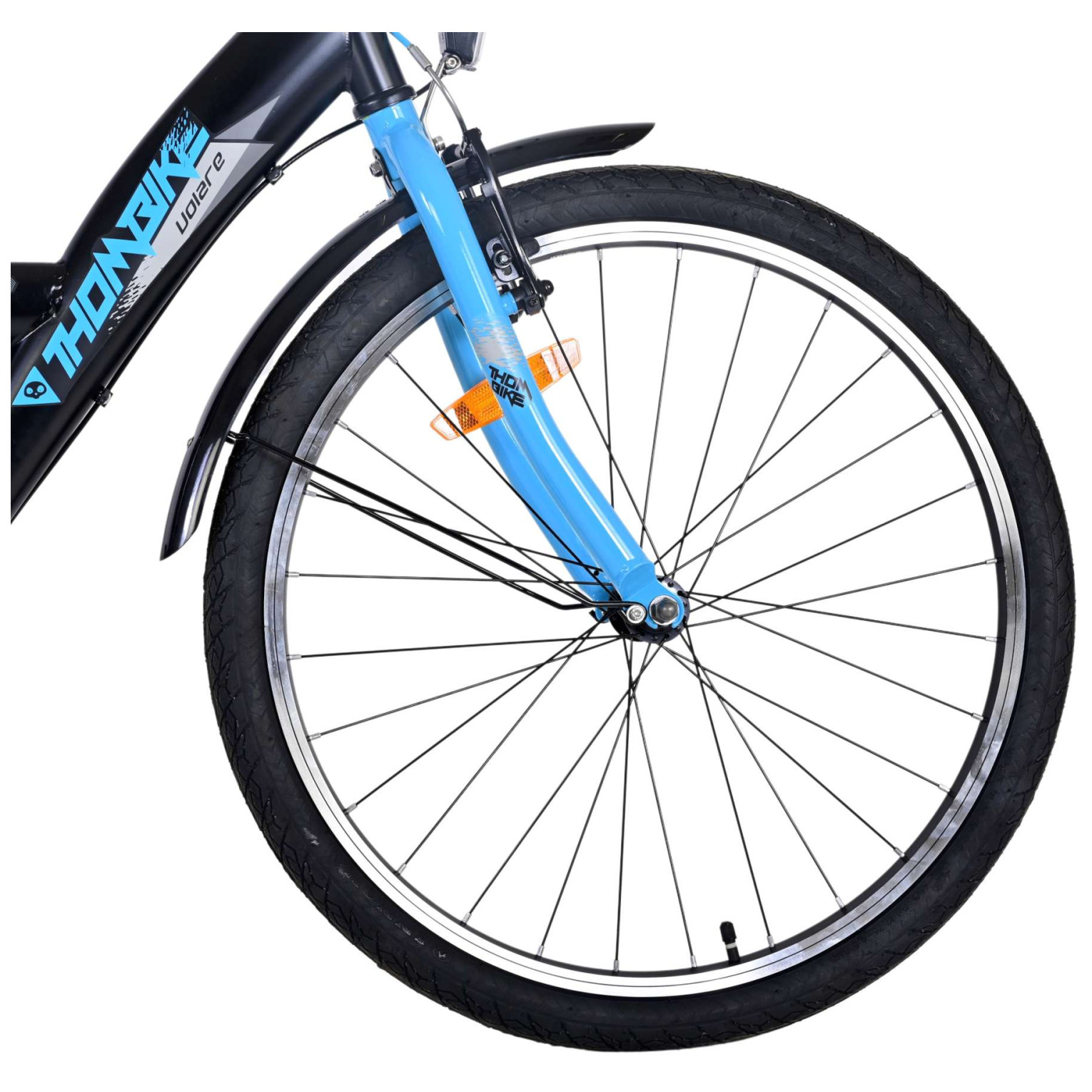 Volare Thombike Fiets - 24 inch - Zwart Blauw -