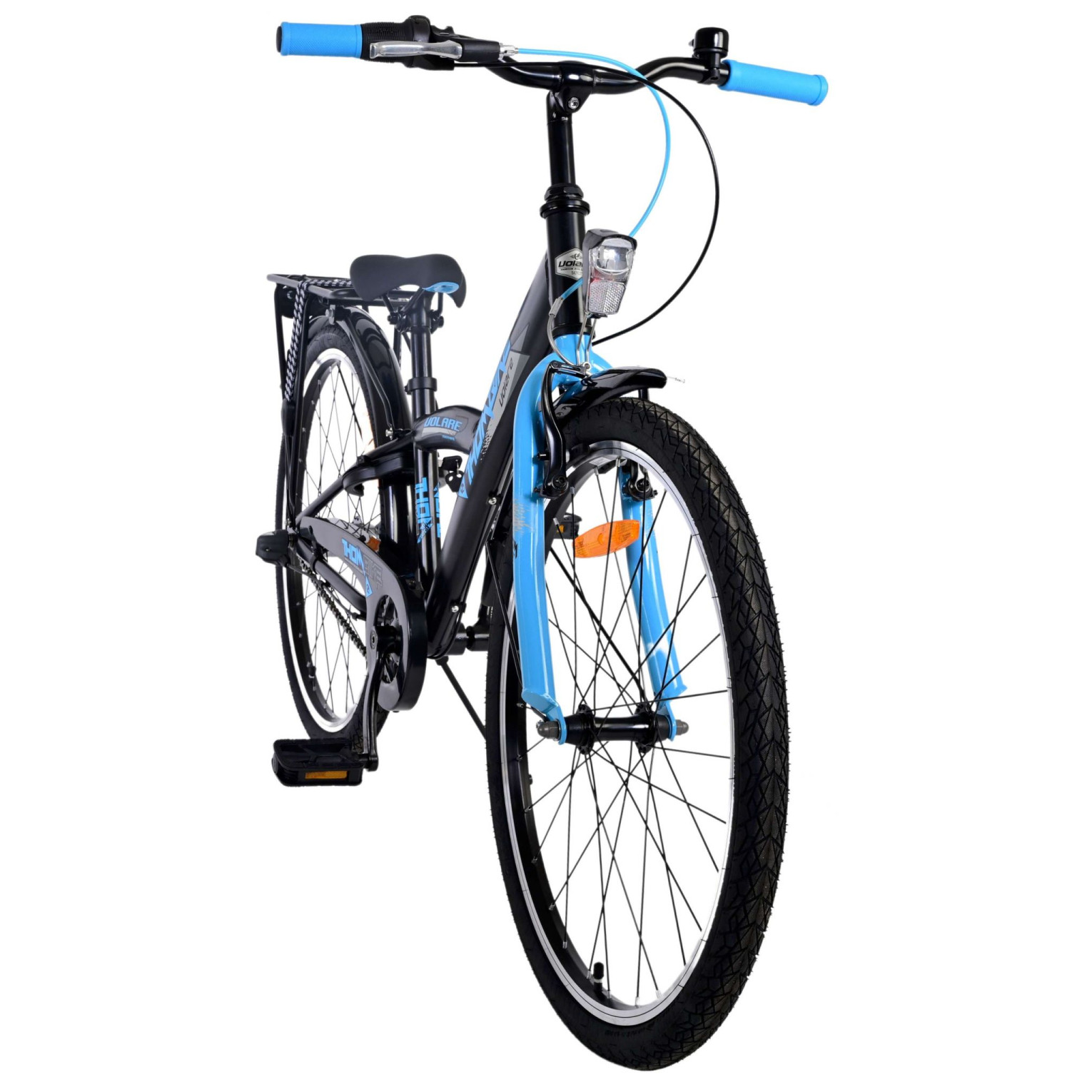 Volare Thombike Fiets - 24 inch - Zwart Blauw -