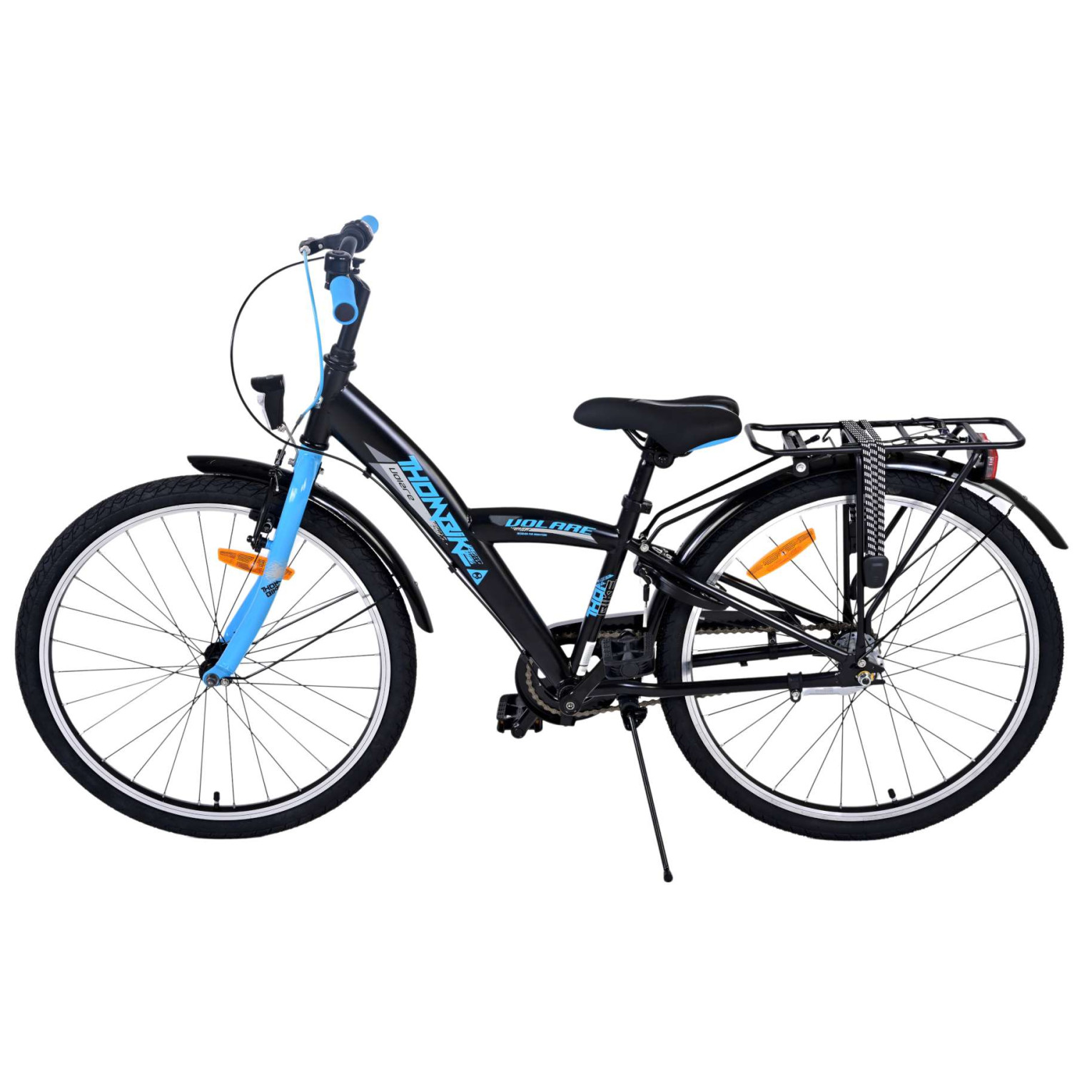 Volare Thombike Fiets - 24 inch - Zwart Blauw -