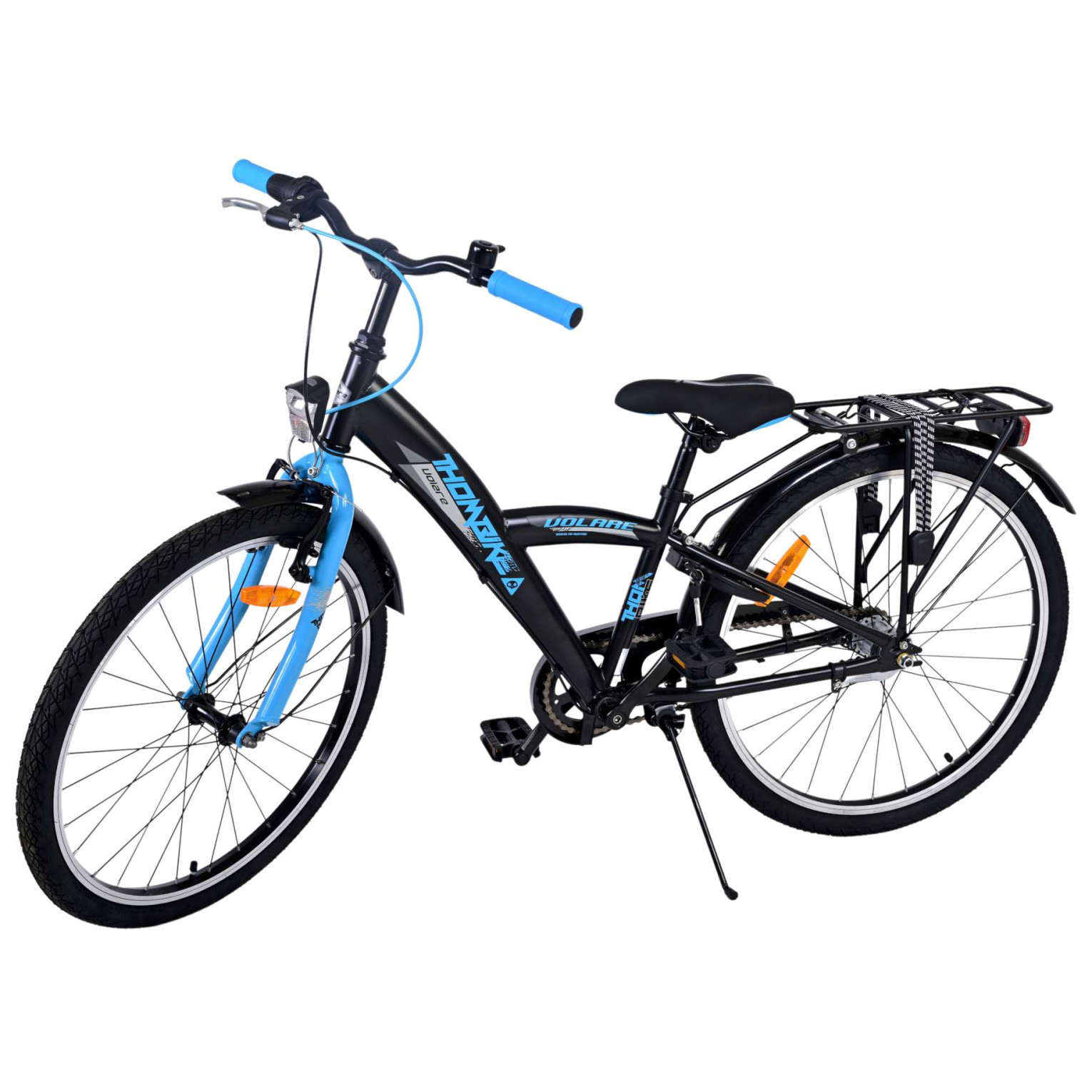 Volare Thombike Fiets - 24 inch - Zwart Blauw -