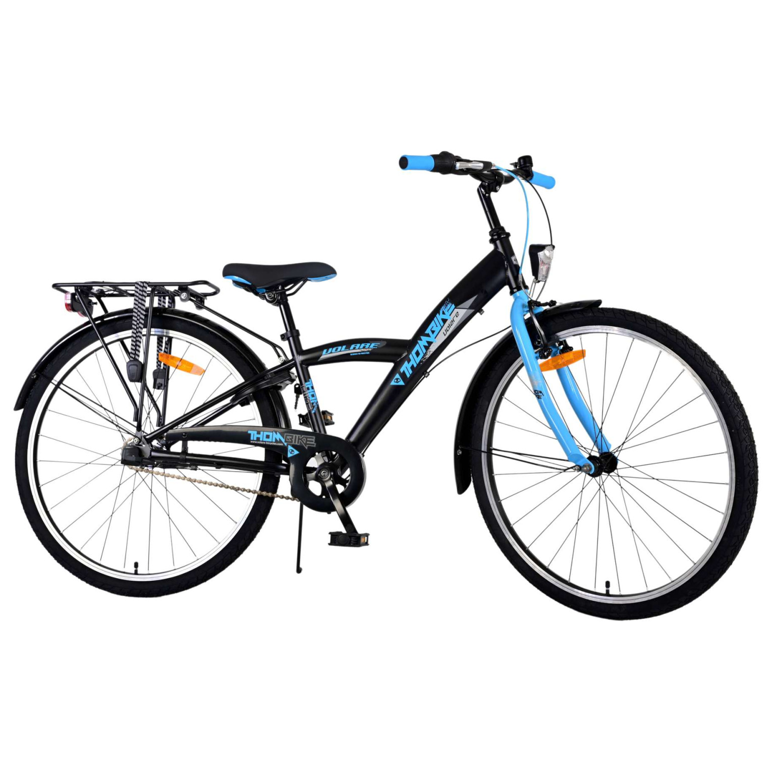 Volare Thombike Fiets - 26 inch - Zwart Blauw -