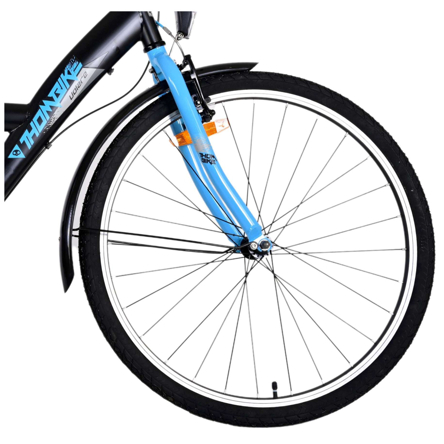 Volare Thombike Fiets - 26 inch - Zwart Blauw -