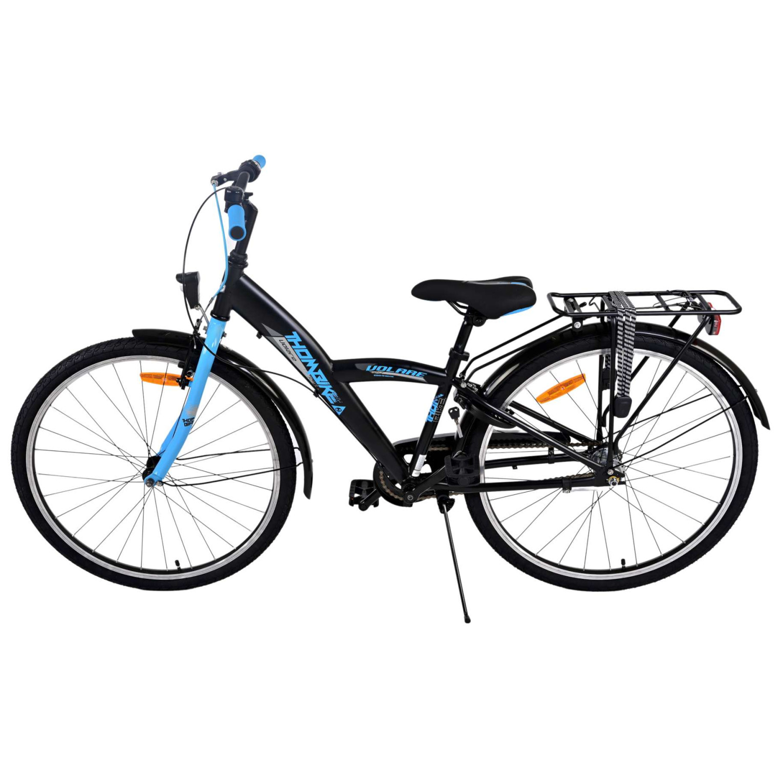 Volare Thombike Fiets - 26 inch - Zwart Blauw -