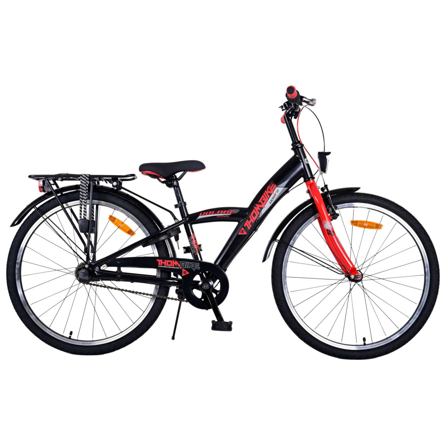 Volare Thombike Fiets - 24 inch - Rood - 3 versnellingen