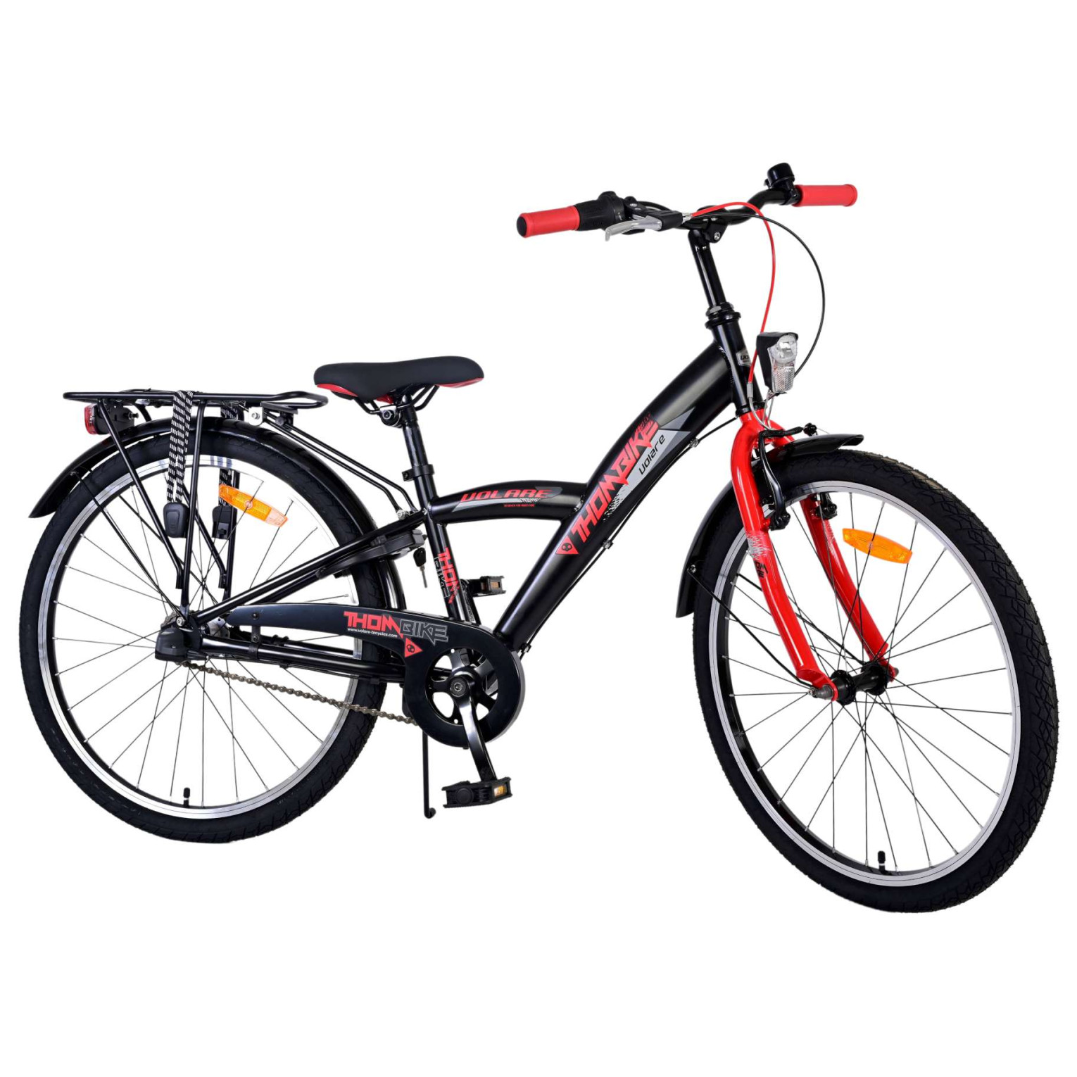 Volare Thombike Fiets - 24 inch - Rood - 3 versnellingen