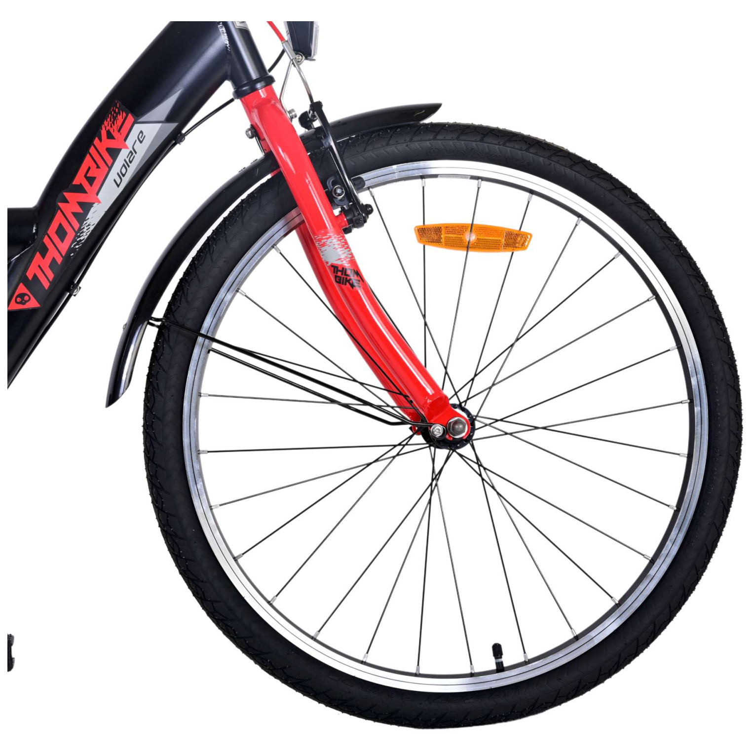 Volare Thombike Fiets - 24 inch - Rood - 3 versnellingen