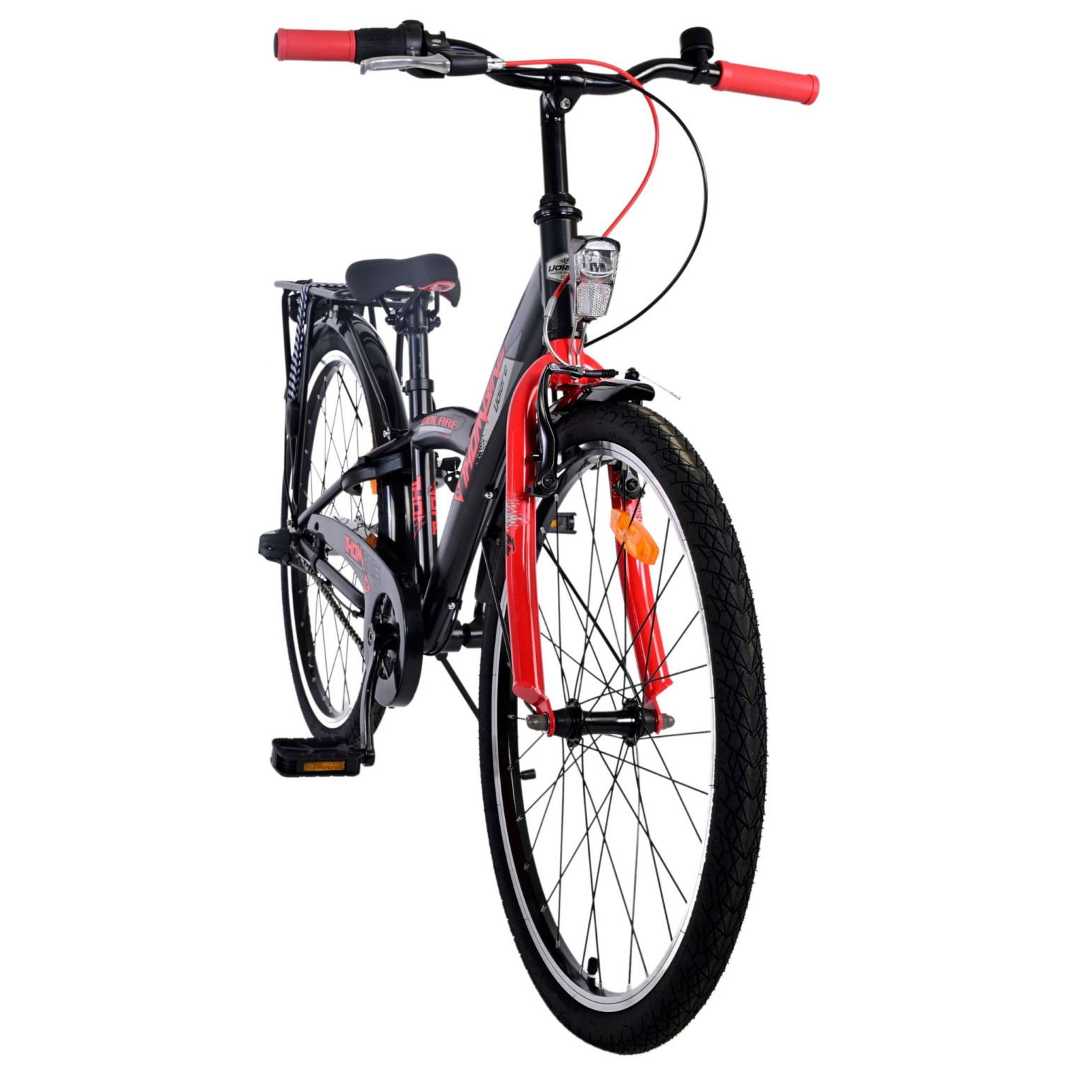 Volare Thombike Fiets - 24 inch - Rood - 3 versnellingen