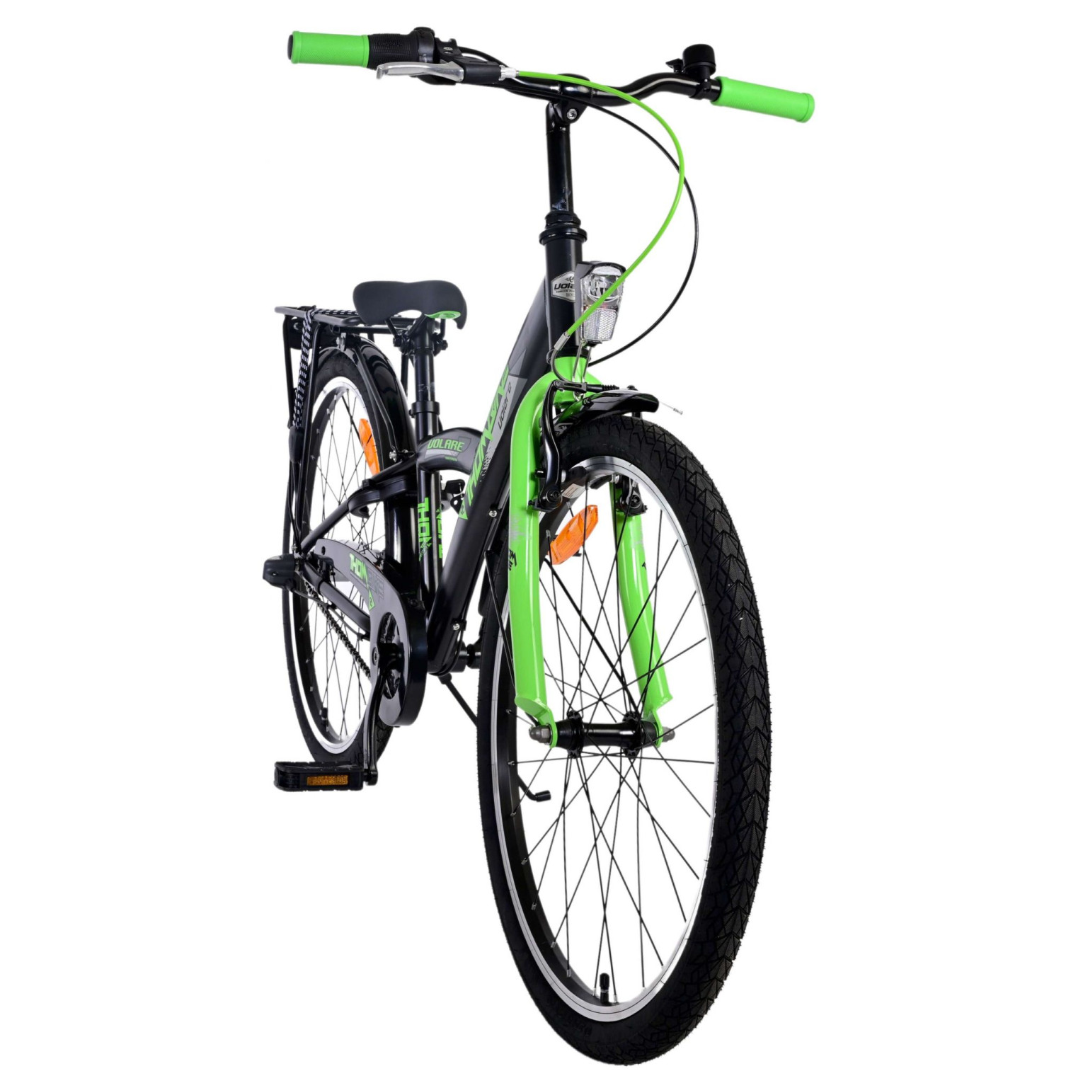 Vélo Volare Thombike - 24 pouces - Vert Noir -