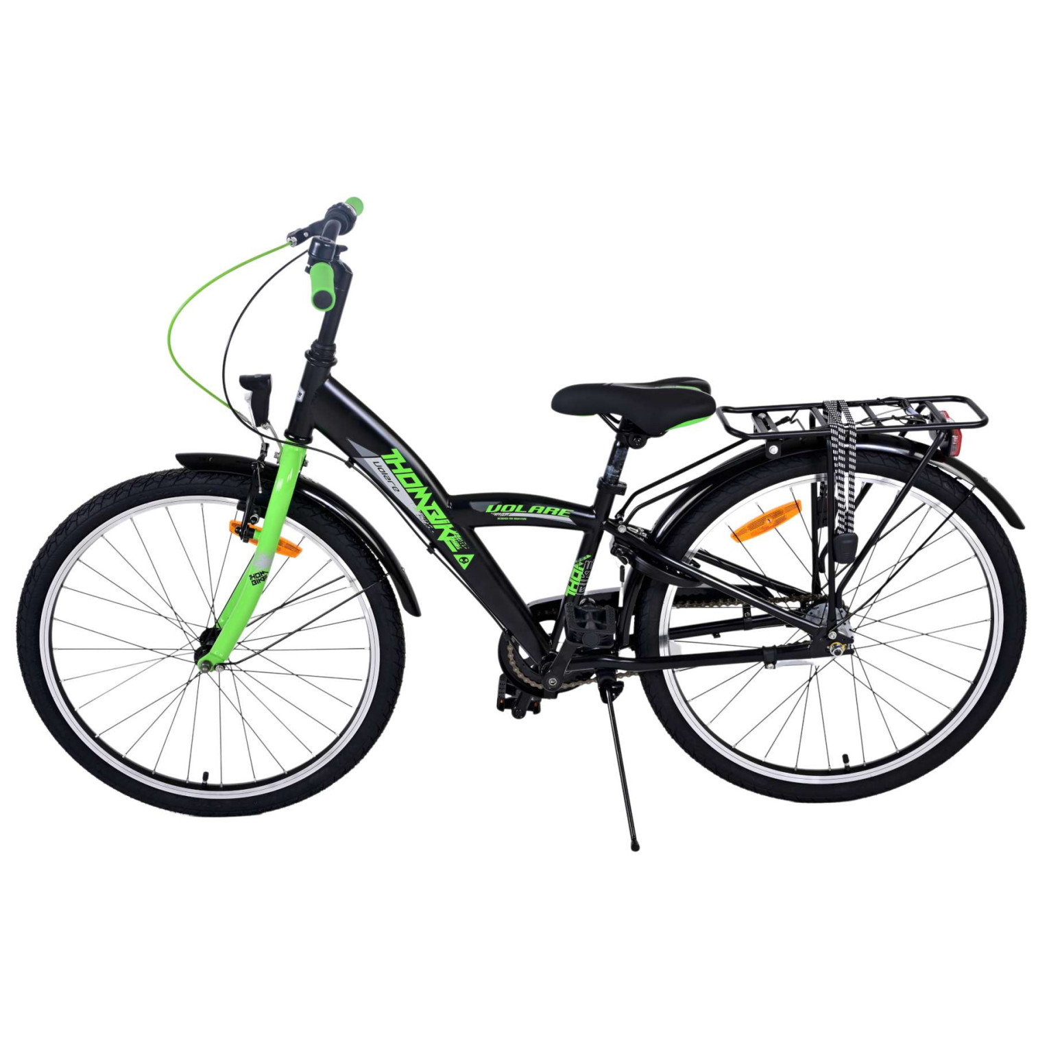 Vélo Volare Thombike - 24 pouces - Vert Noir -