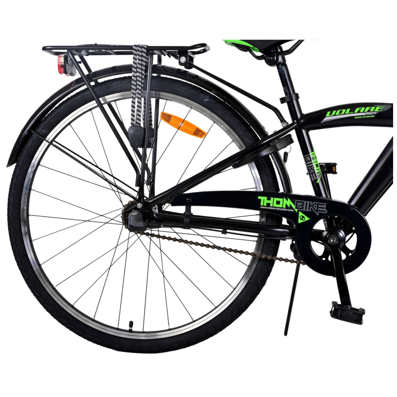 Volare Thombike Fiets - 26 inch - Zwart Groen -