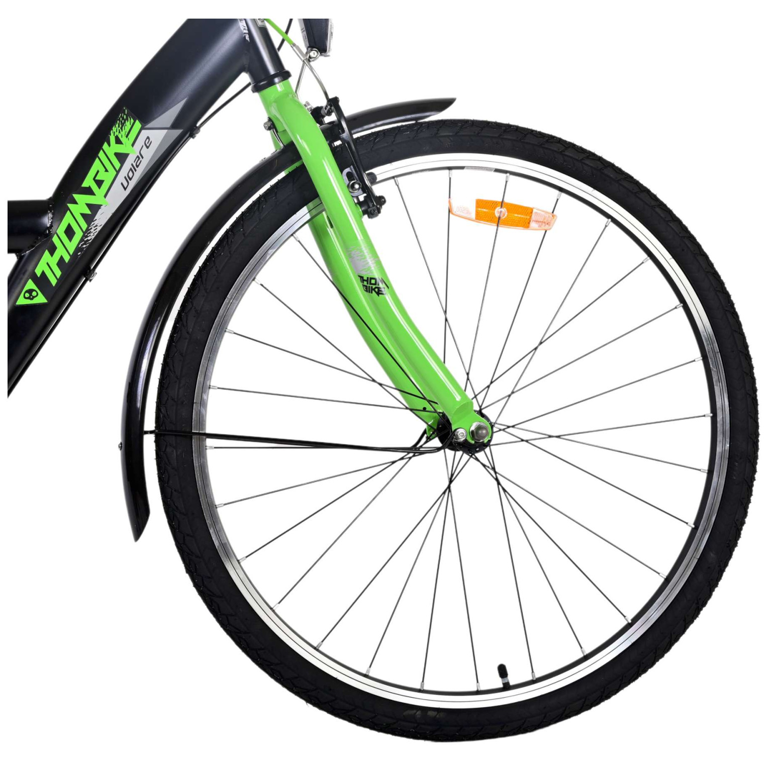 Volare Thombike Fiets - 26 inch - Zwart Groen -