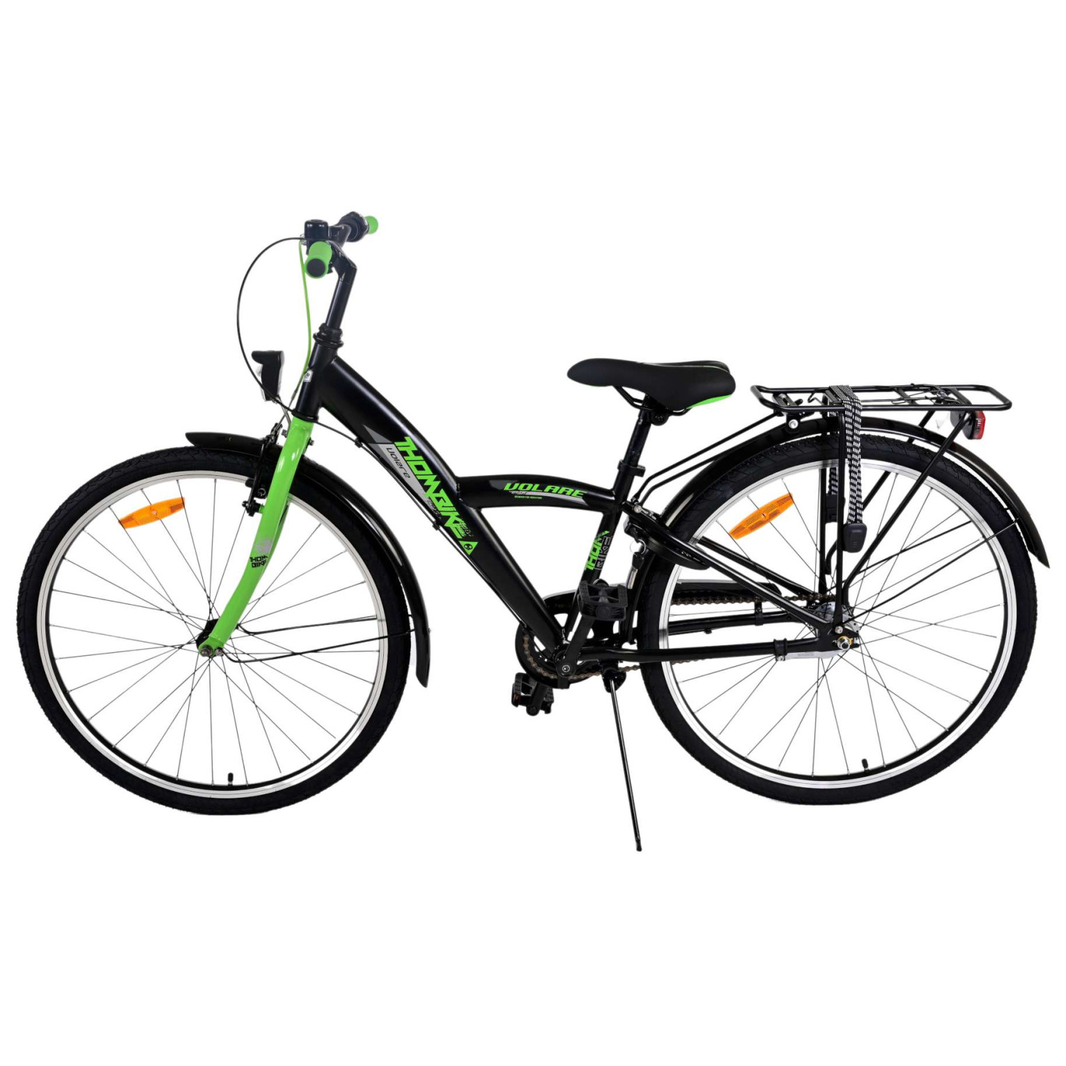 Volare Thombike Fiets - 26 inch - Zwart Groen -