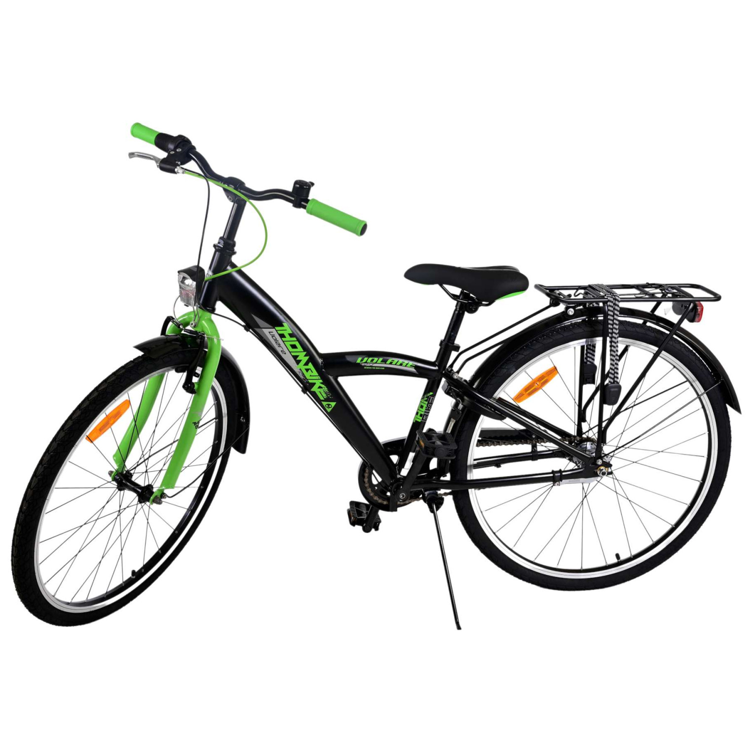 Volare Thombike Fiets - 26 inch - Zwart Groen -