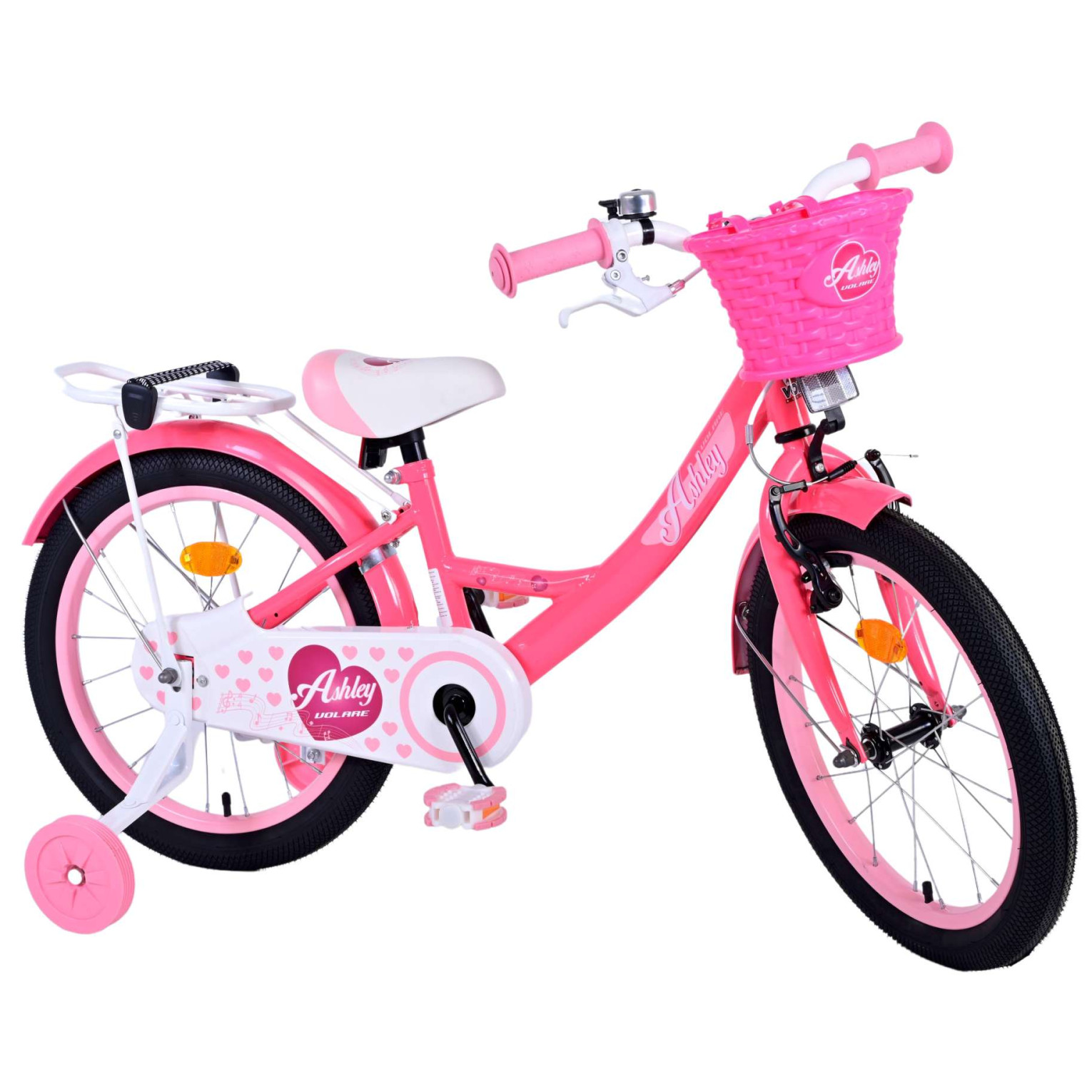 Volare Ashley Fiets - 18 inch - Roze/Rood