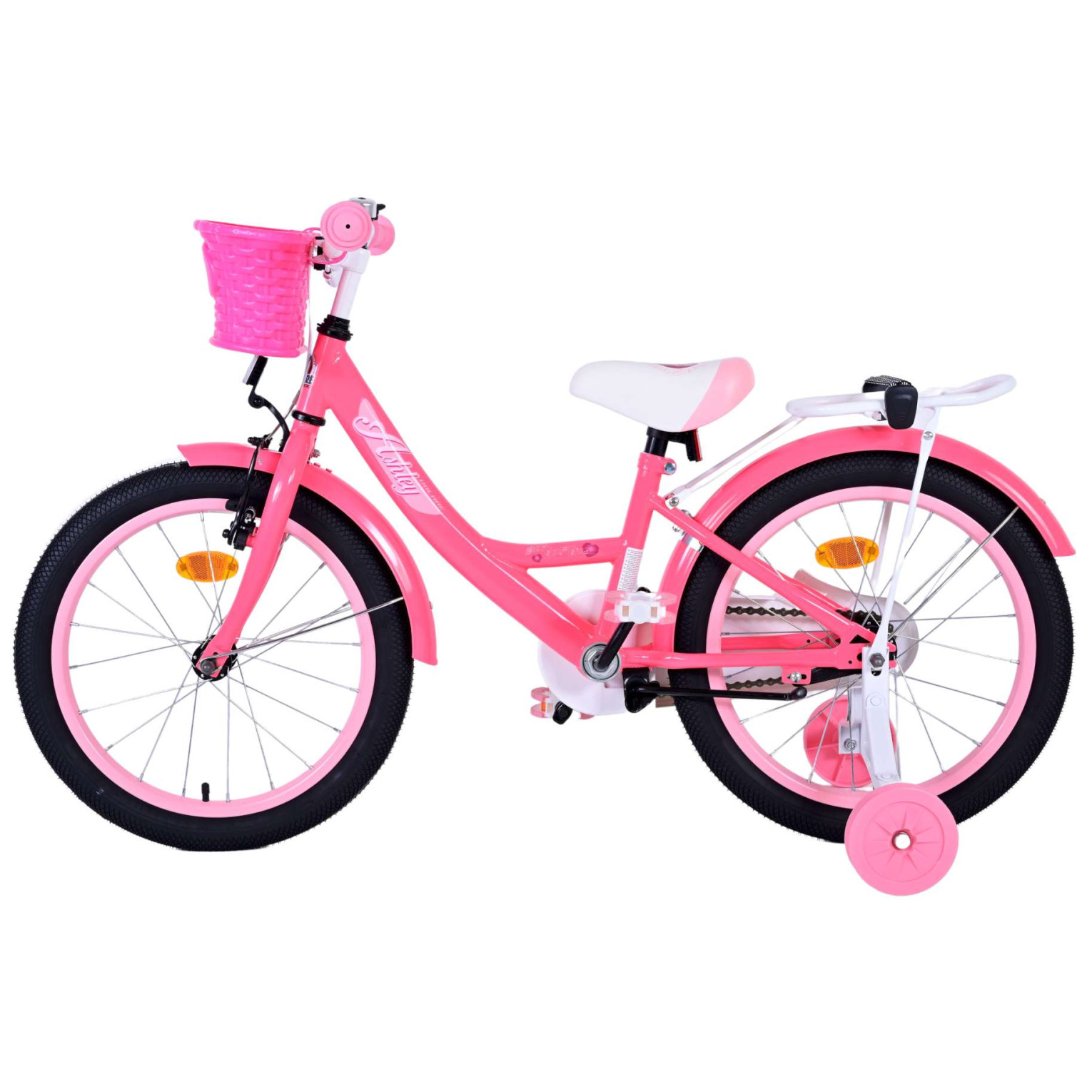 Volare Ashley Fiets - 18 inch - Roze/Rood