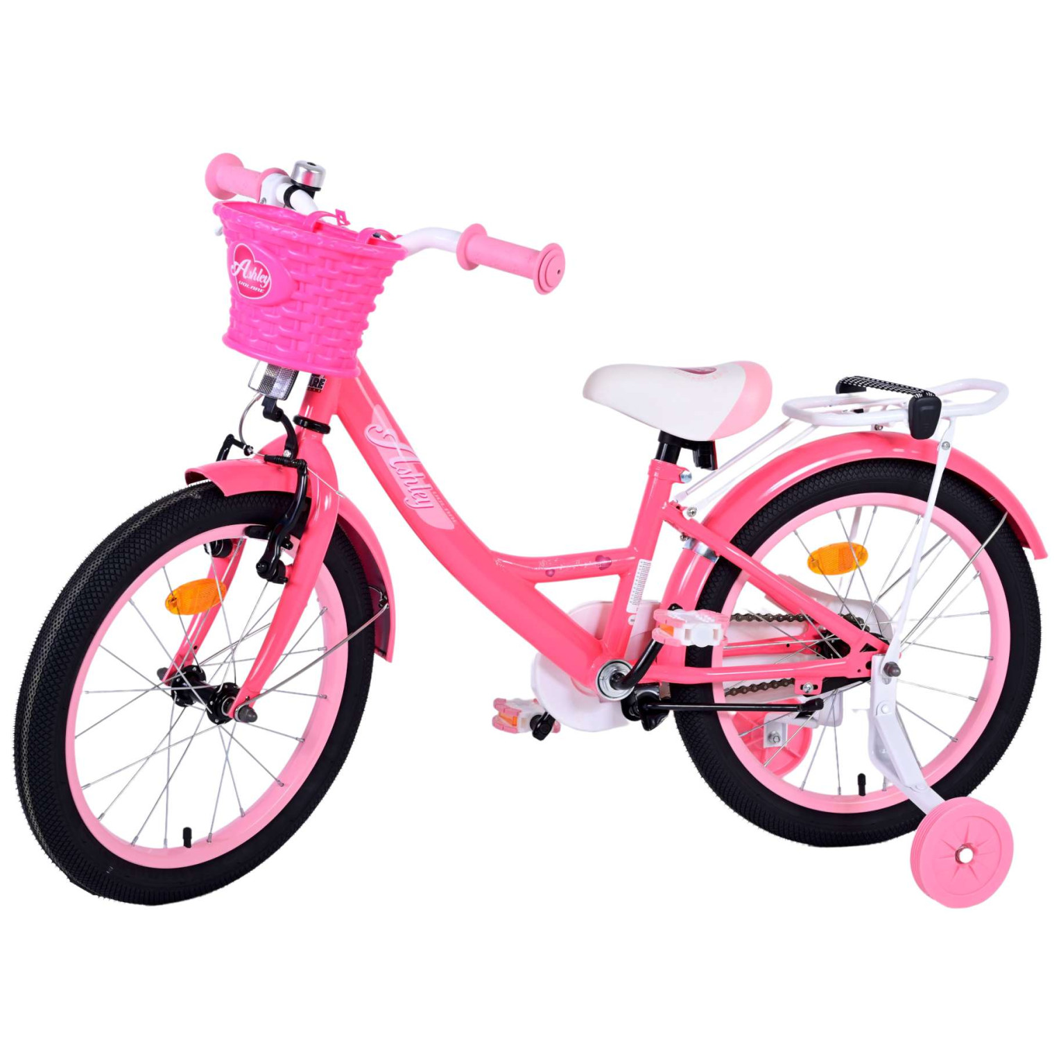 Volare Ashley Fiets - 18 inch - Roze/Rood