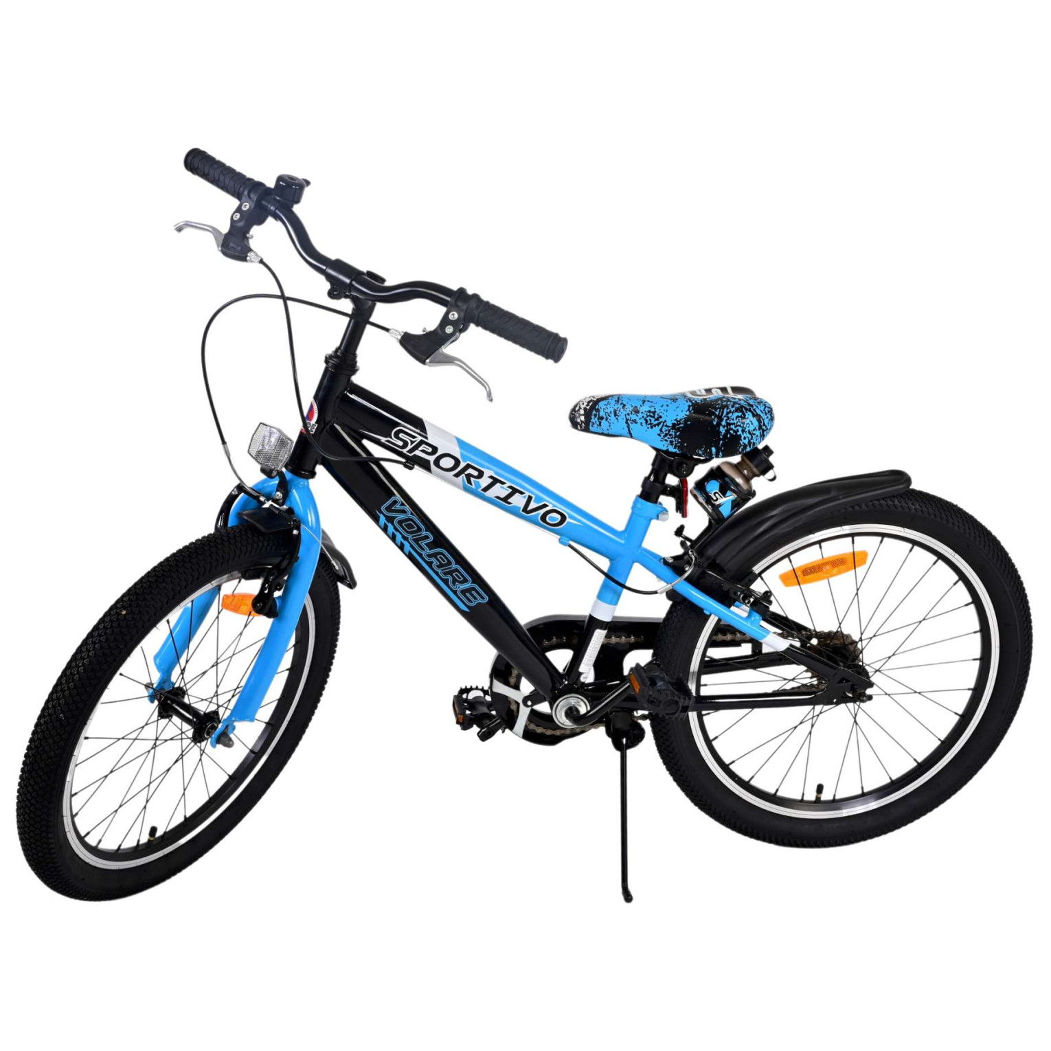 Volare Sportivo Fiets - 20 inch - Blauw - Twee handremmen