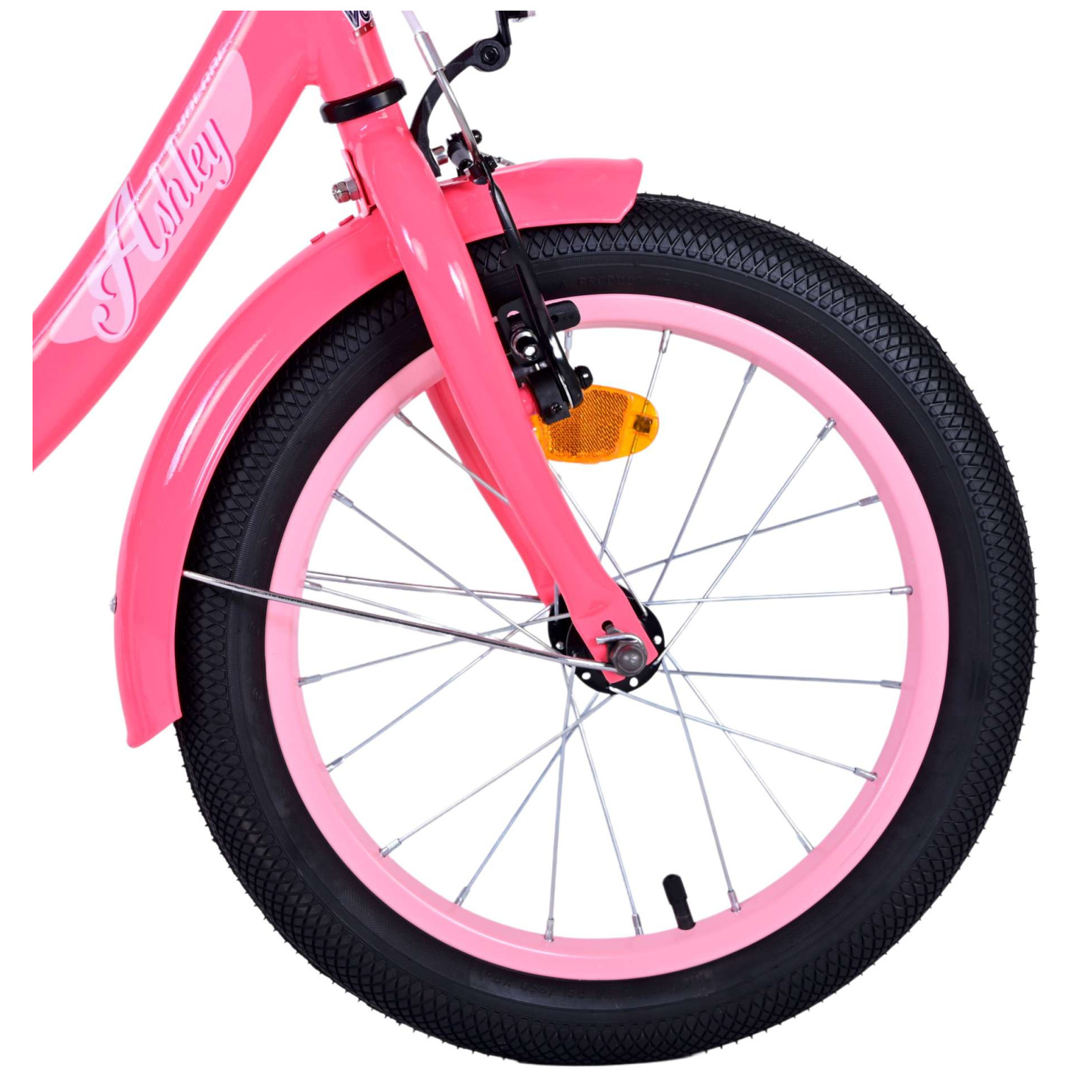 Volare Ashley Fiets - 16 inch - Roze/Rood