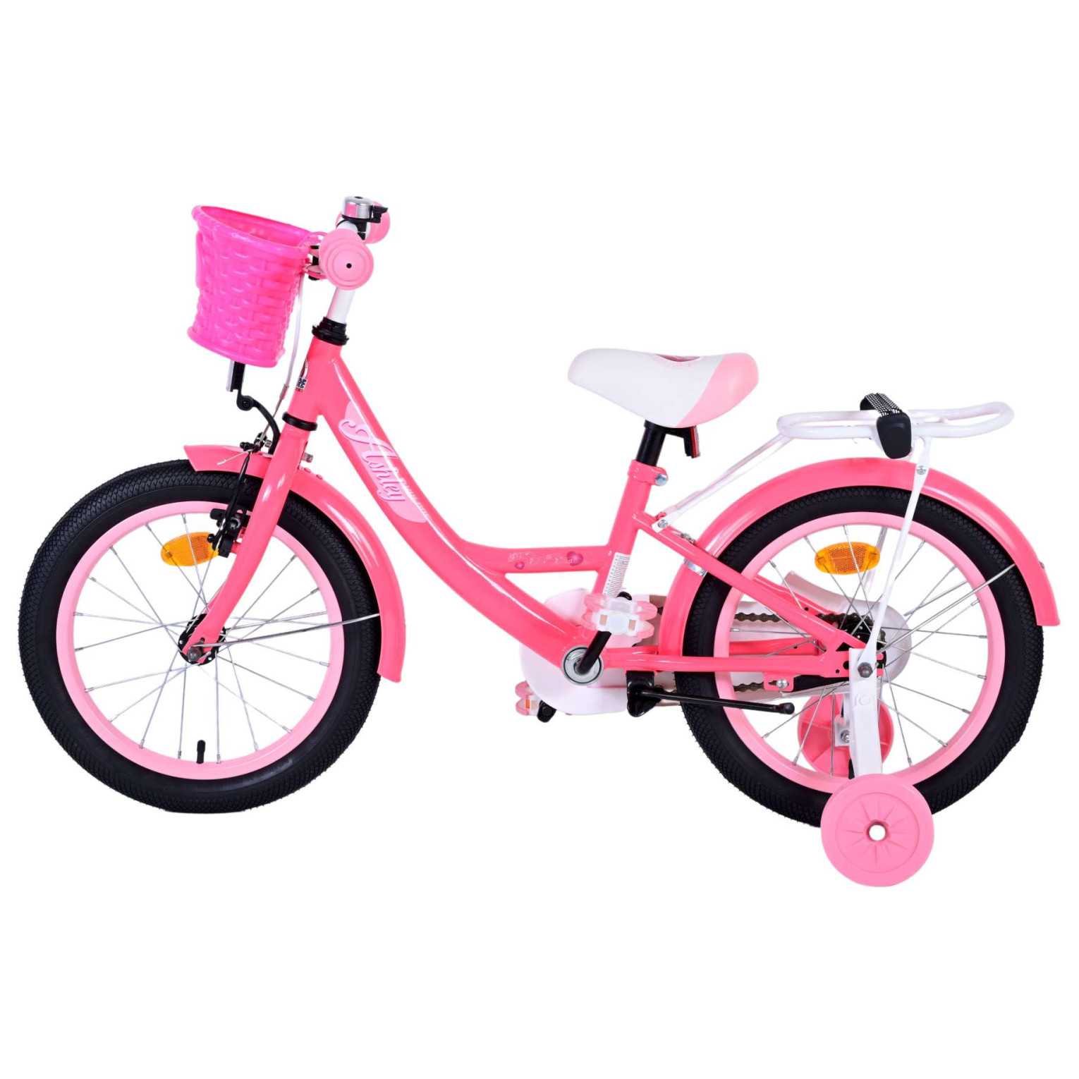 Volare Ashley Fiets - 16 inch - Roze/Rood