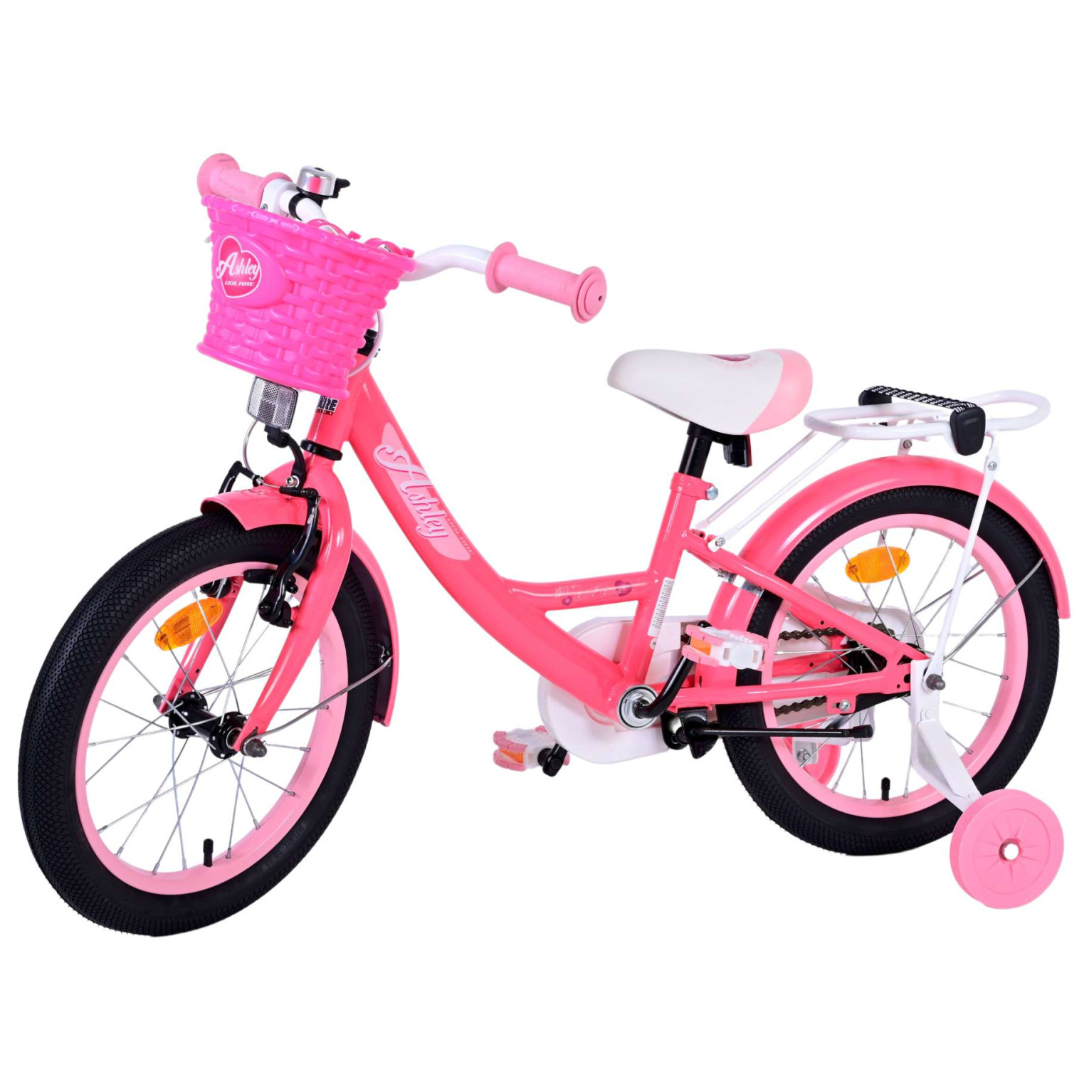 Volare Ashley Fiets - 16 inch - Roze/Rood