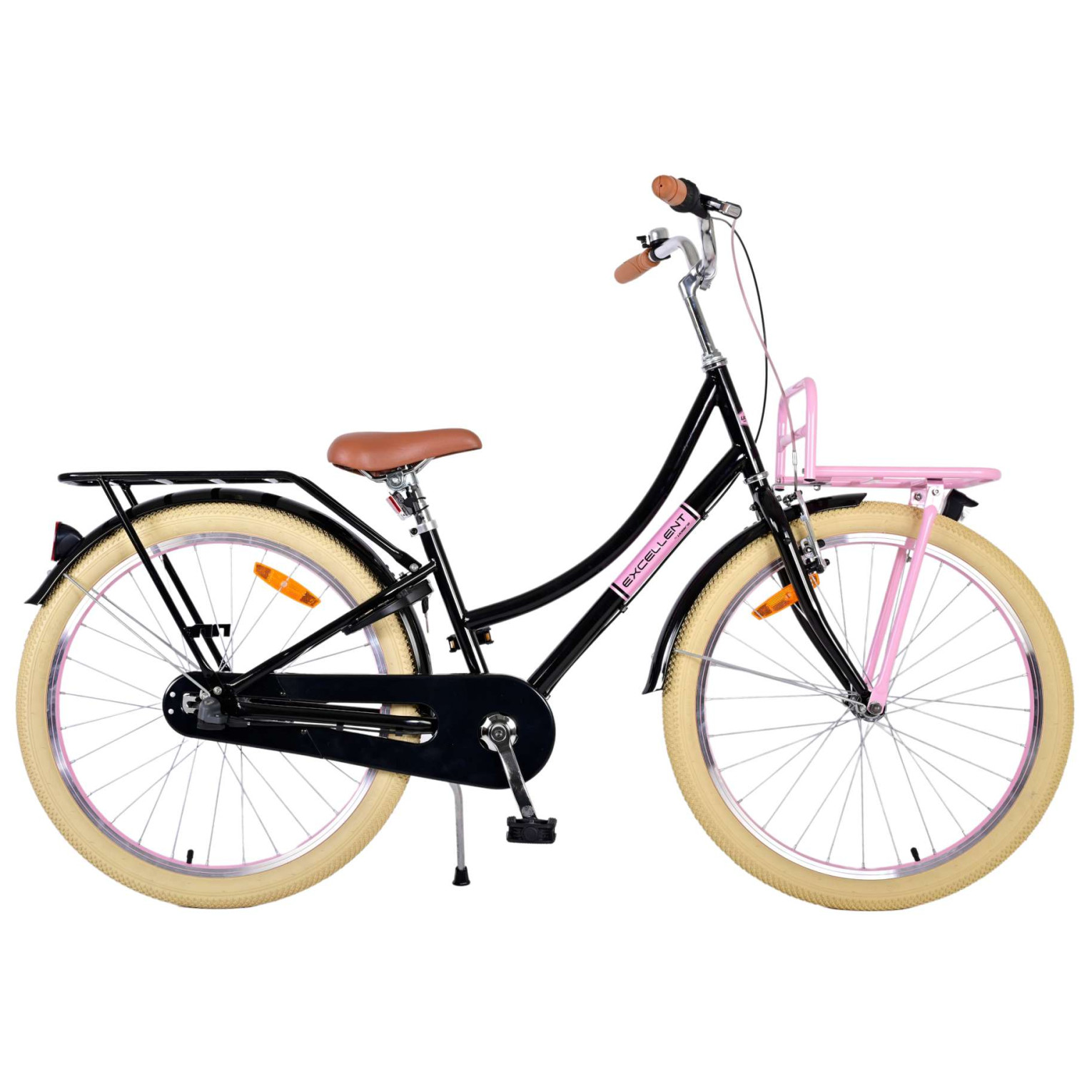 Volare Excellent Fiets - 24 inch - Zwart - 3 Versnellingen