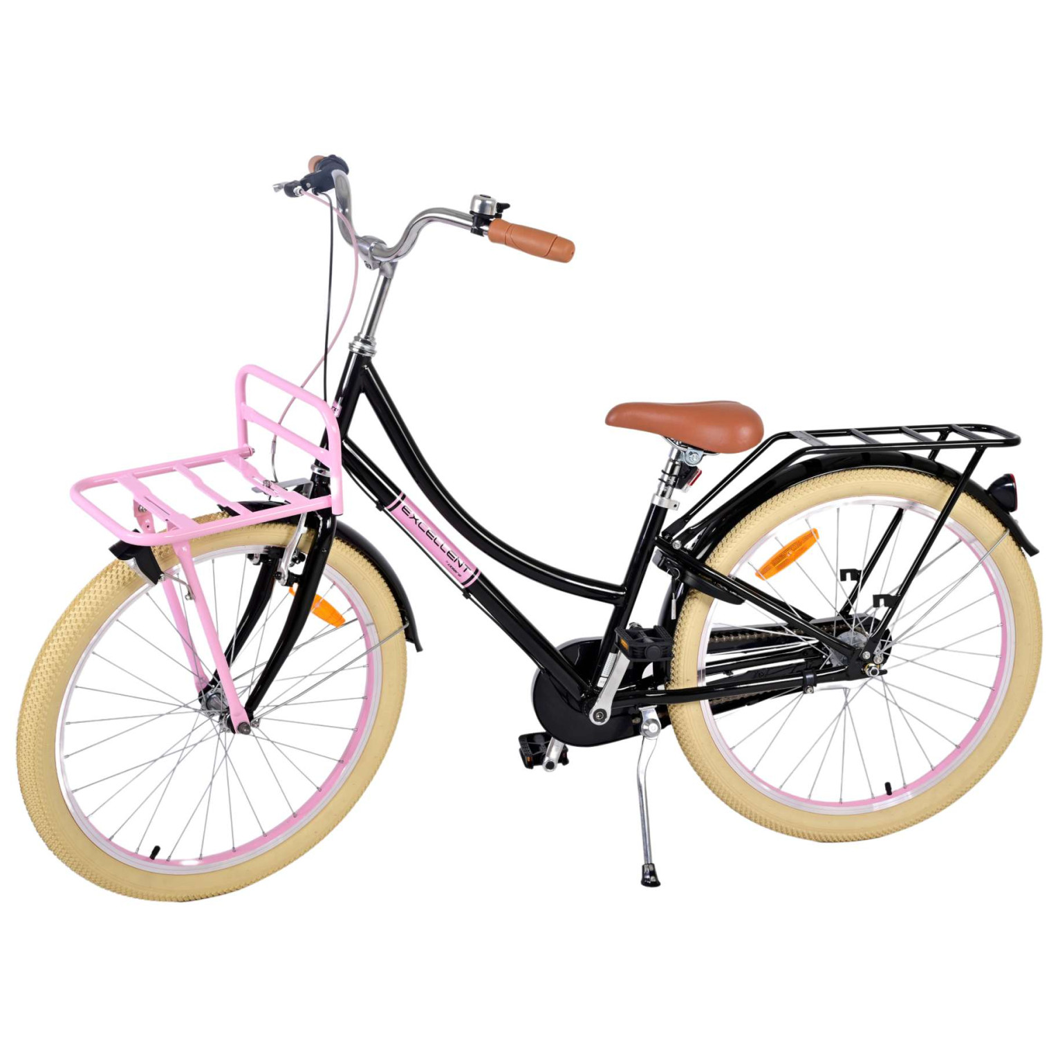 Volare Excellent Fiets - 24 inch - Zwart - 3 Versnellingen