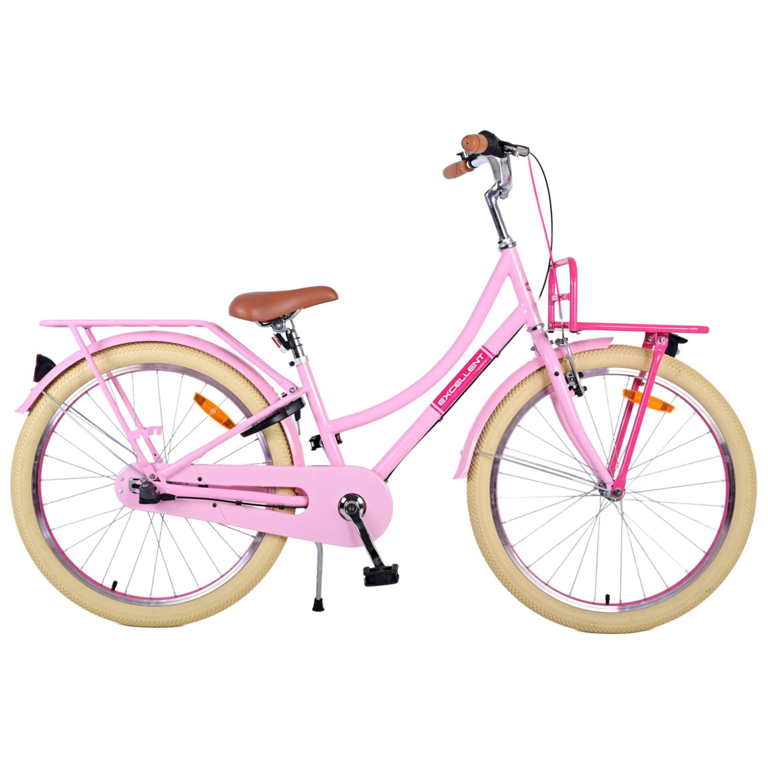 Volare Excellent Fiets - 24 inch - Roze - 3 Versnellingen