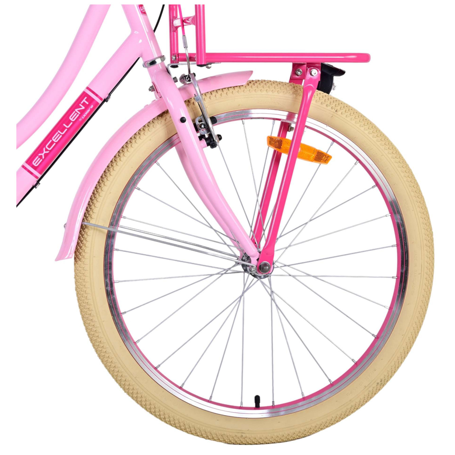 Volare Excellent Fiets - 24 inch - Roze - 3 Versnellingen