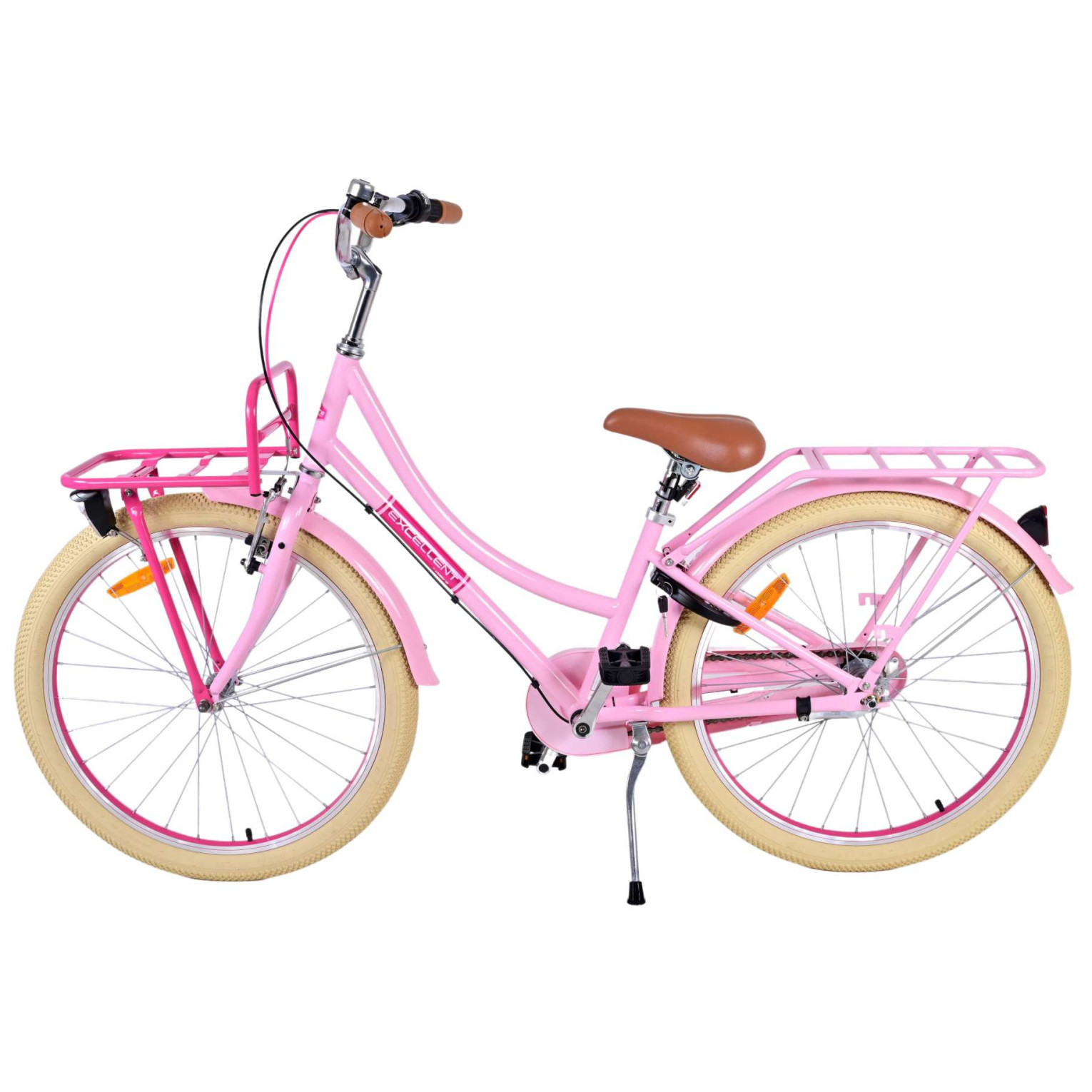 Volare Excellent Fiets - 24 inch - Roze - 3 Versnellingen