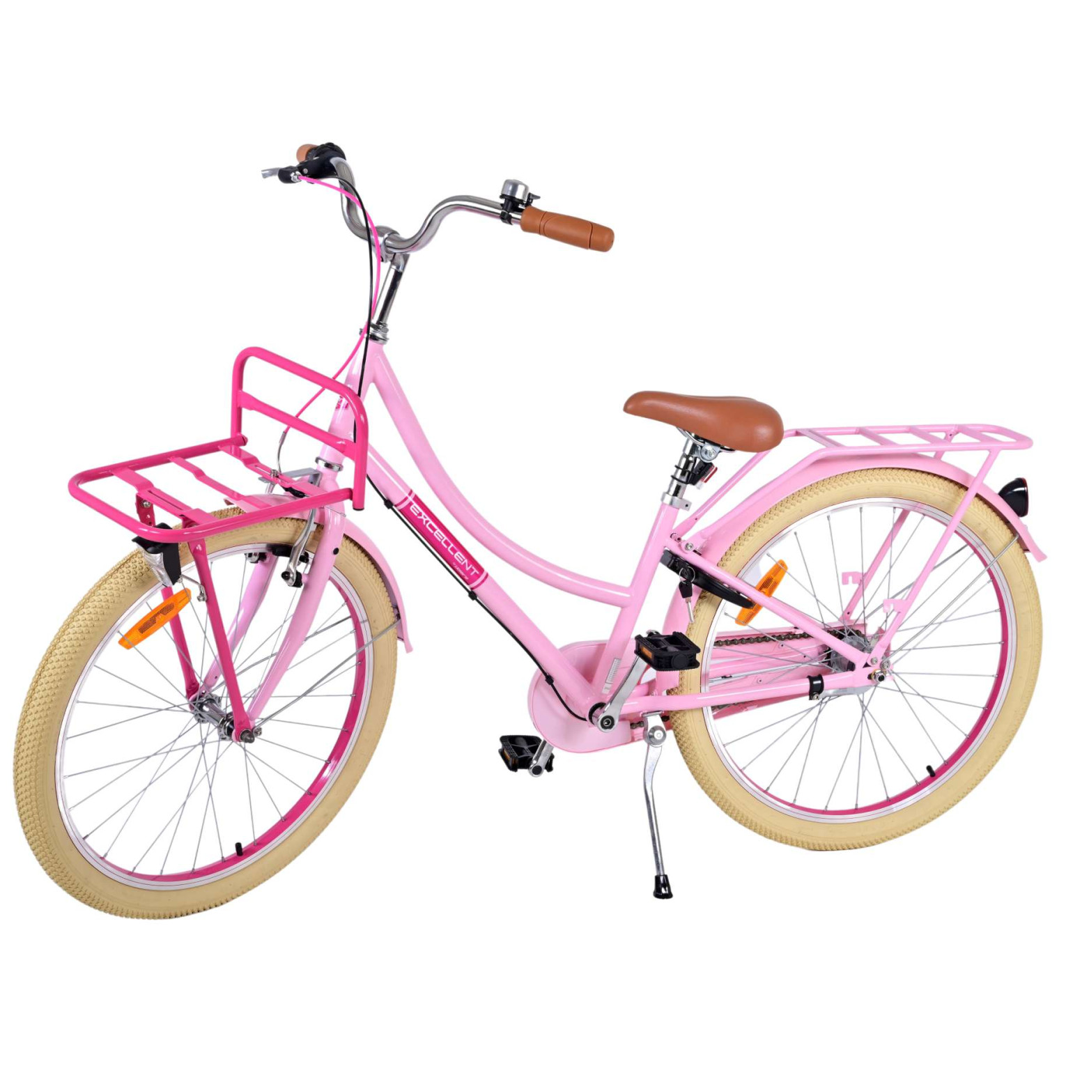 Volare Excellent Fiets - 24 inch - Roze - 3 Versnellingen