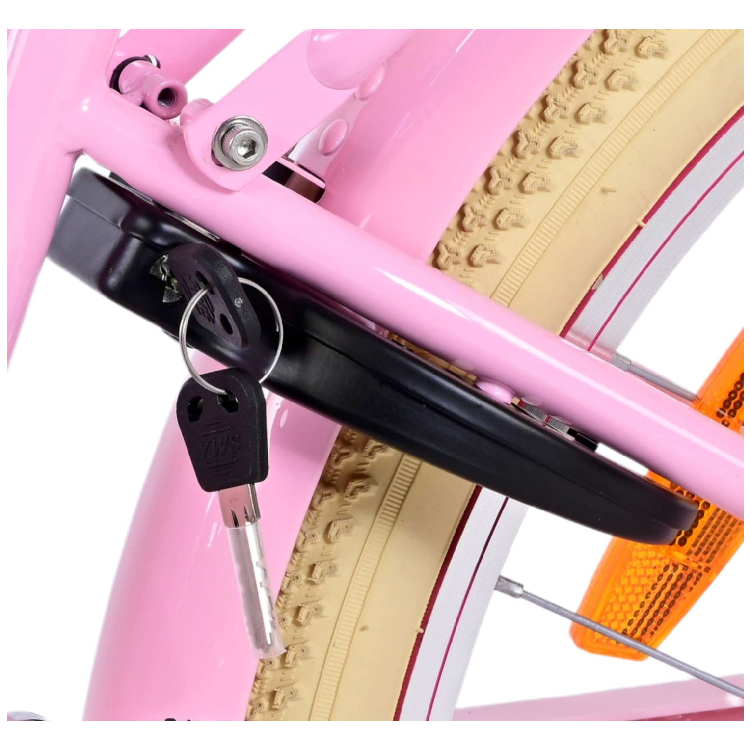 Volare Excellent Fiets - 24 inch - Roze - 3 Versnellingen