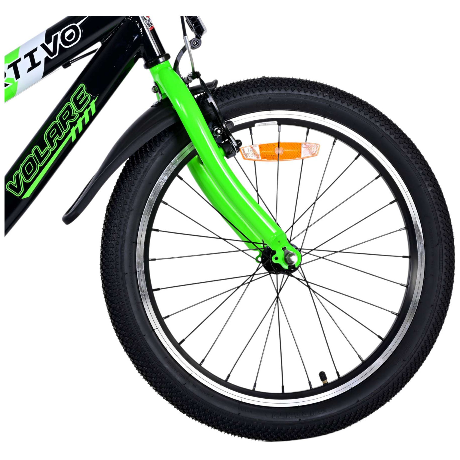 Volare Sportivo Fiets - 20 inch - Groen - Twee handremmen