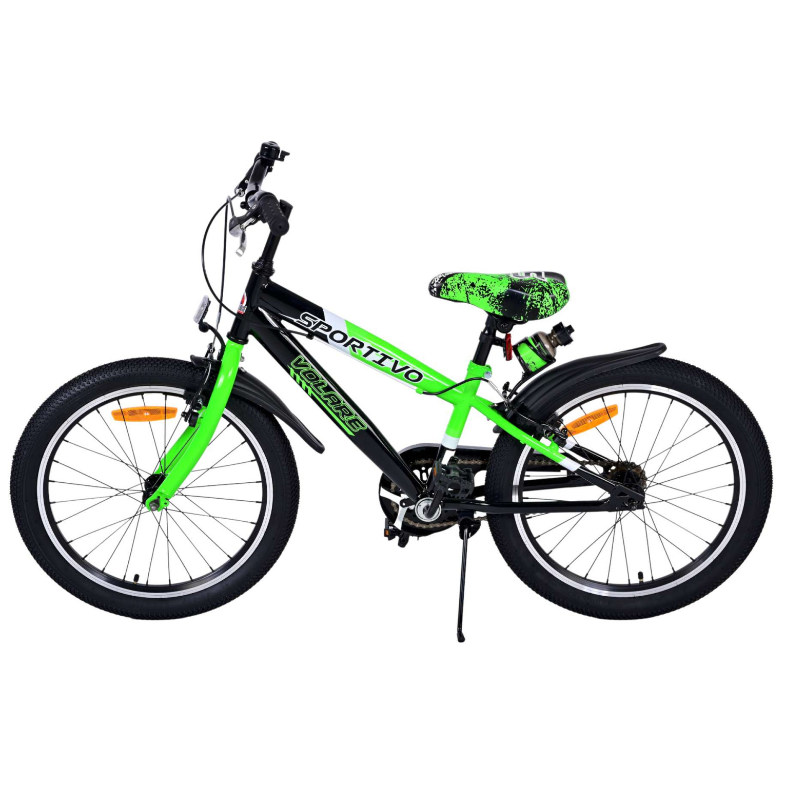 Volare Sportivo Fiets - 20 inch - Groen - Twee handremmen