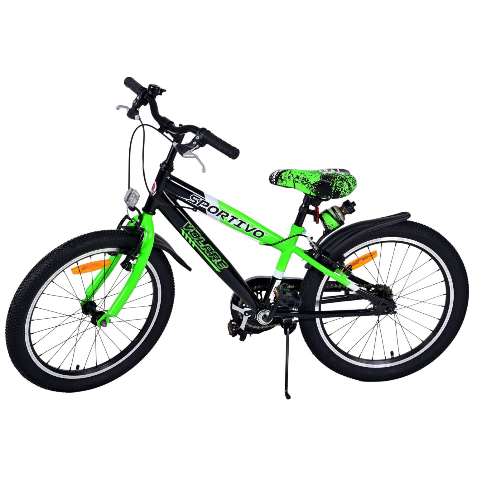 Volare Sportivo Fiets - 20 inch - Groen - Twee handremmen