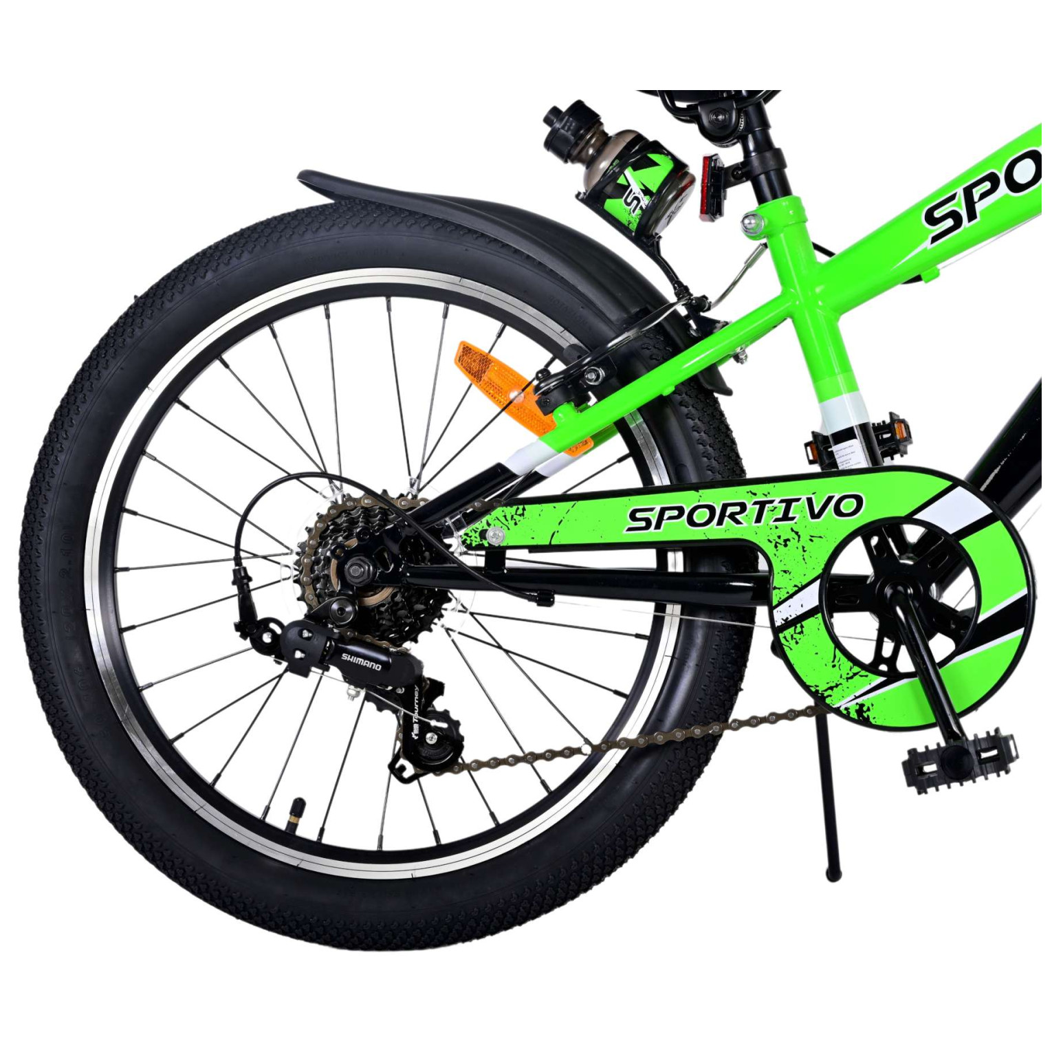 Volare Sportivo Fiets - 20 inch - Groen - 7 versnellingen