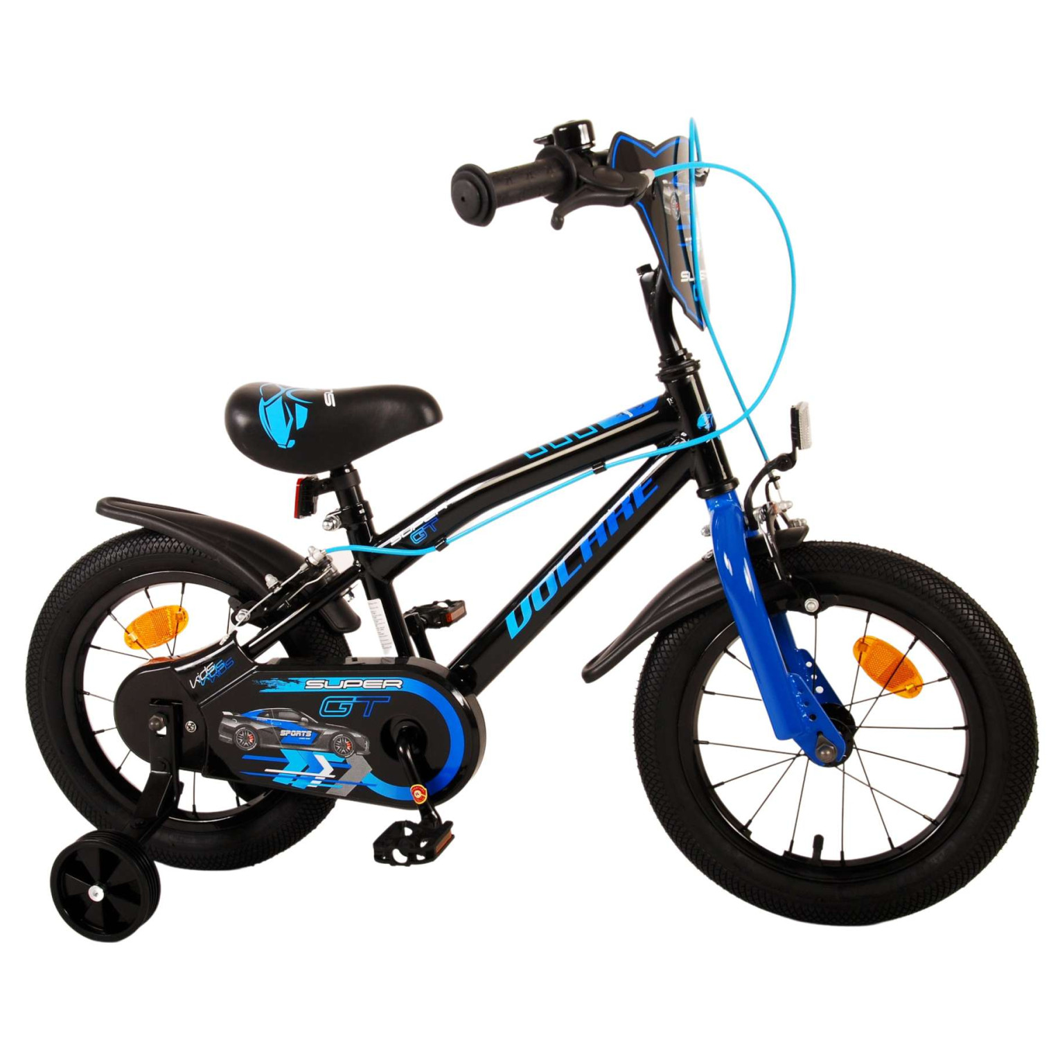 Volare Super GT Fiets - 14 inch - Blauw - Twee handremmen