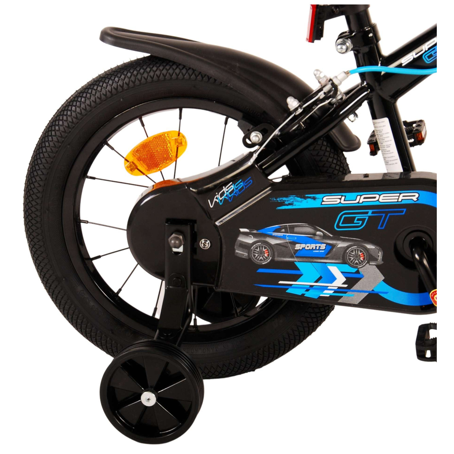 Volare Super GT Fiets - 14 inch - Blauw - Twee handremmen