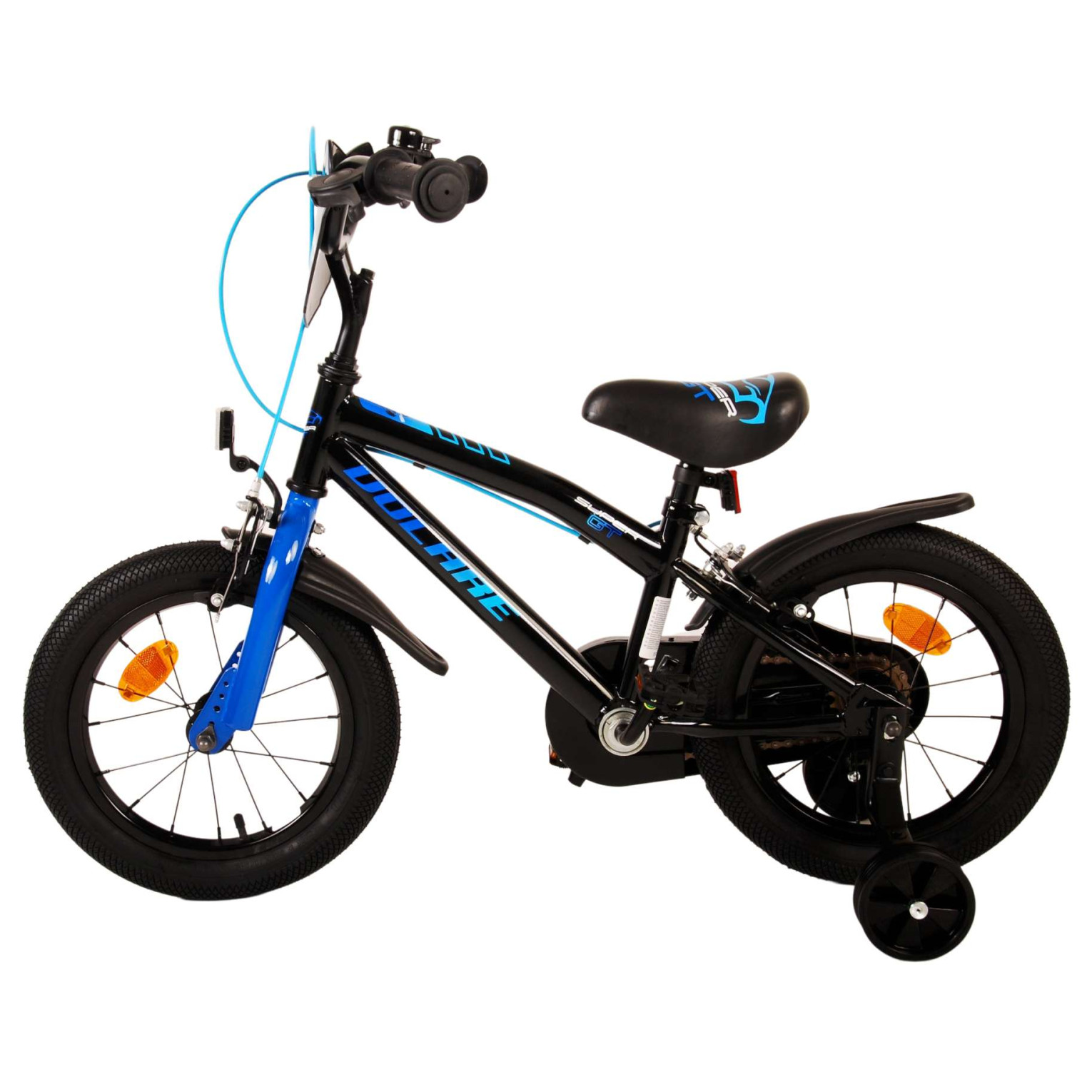 Volare Super GT Fiets - 14 inch - Blauw - Twee handremmen