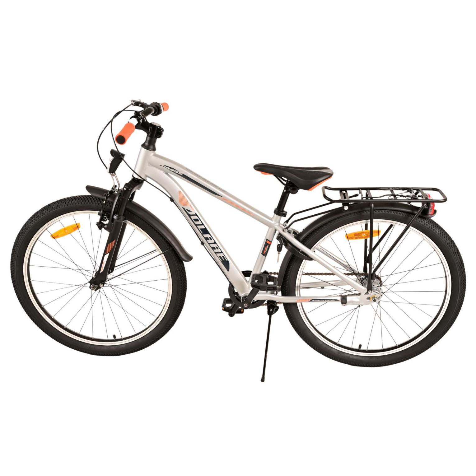 Volare Cross Fiets - 24 inch - Zilver - 3 versnellingen