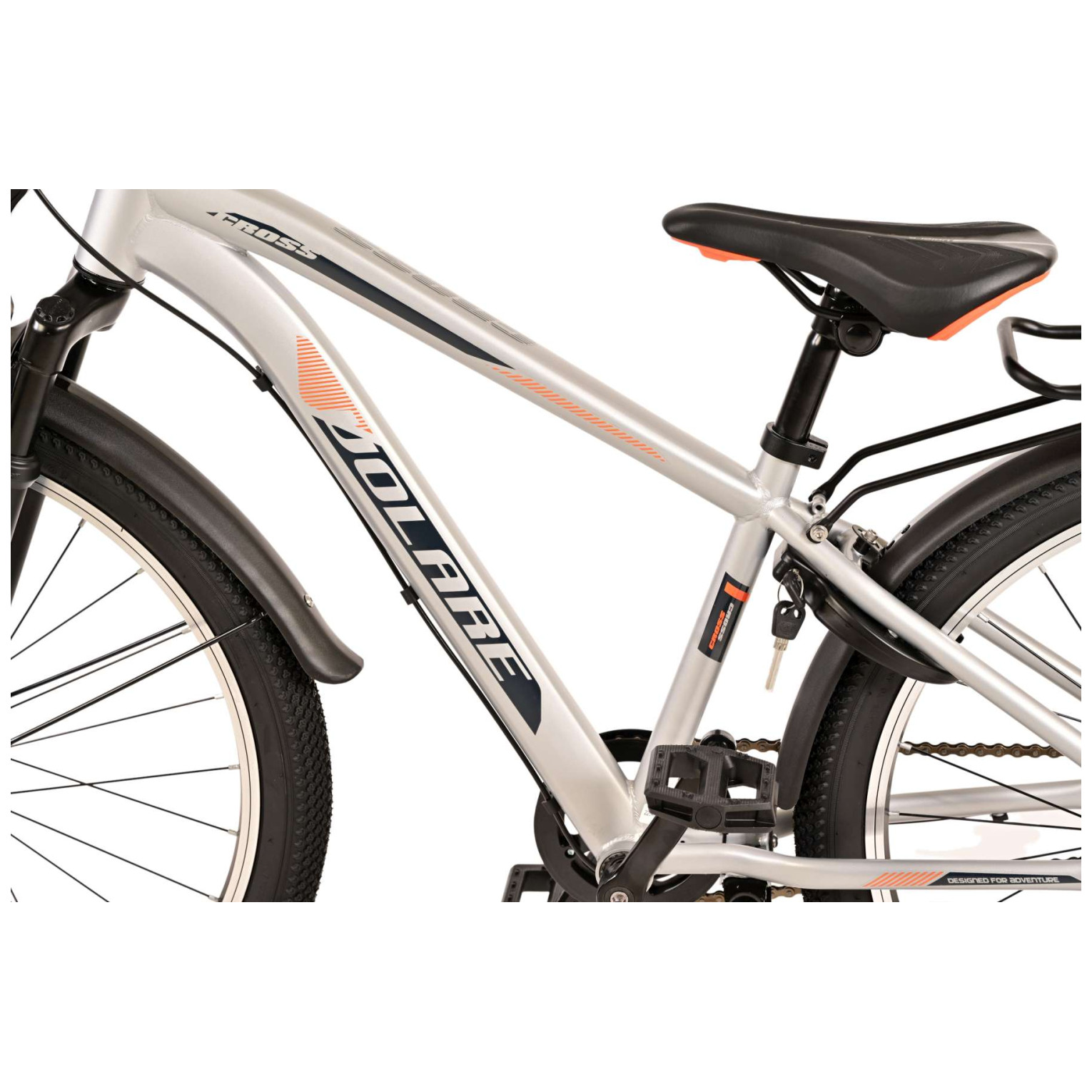 Volare Cross Fiets - 24 inch - Zilver - 3 versnellingen