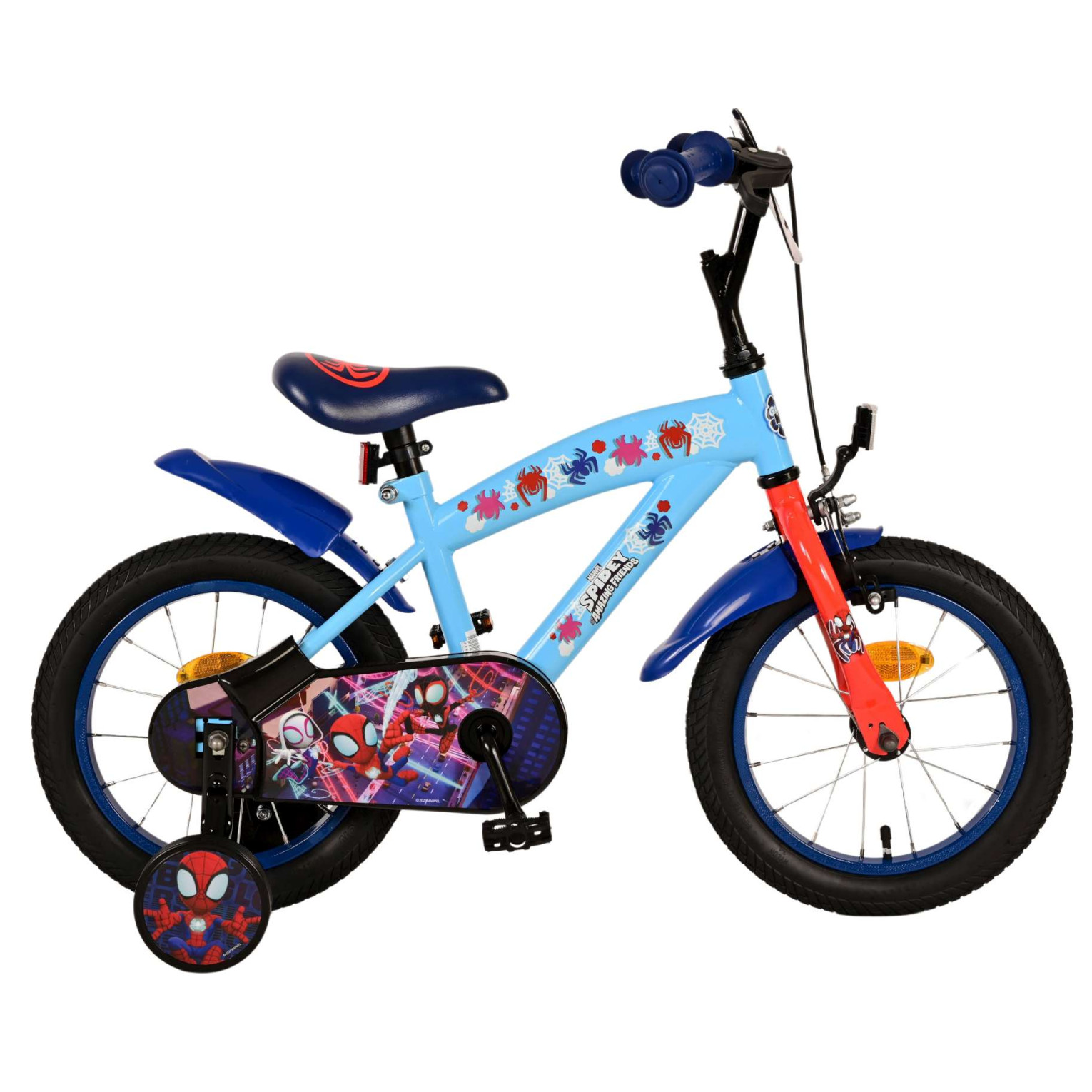 Spidey Fiets - 14 inch - Blauw