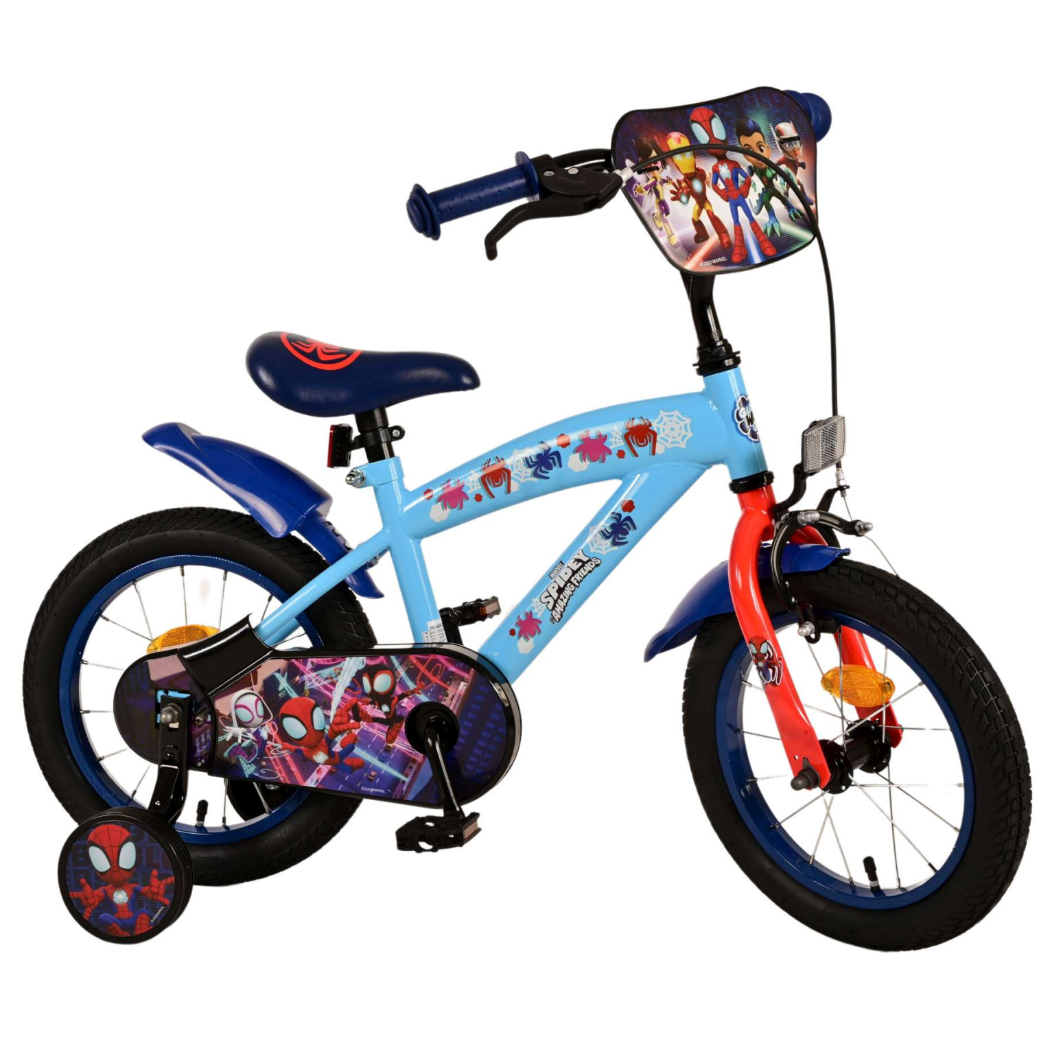 Spidey Fiets - 14 inch - Blauw