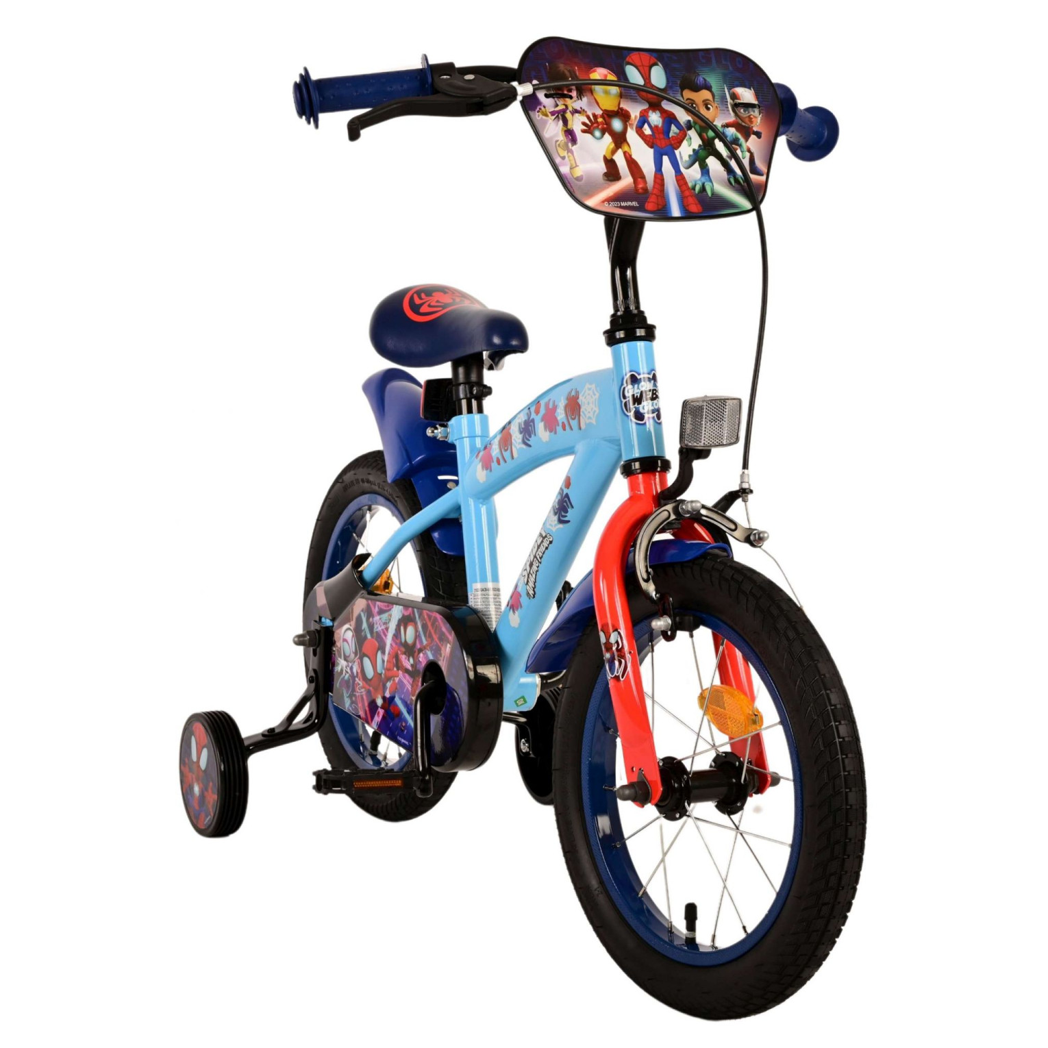 Spidey Fiets - 14 inch - Blauw