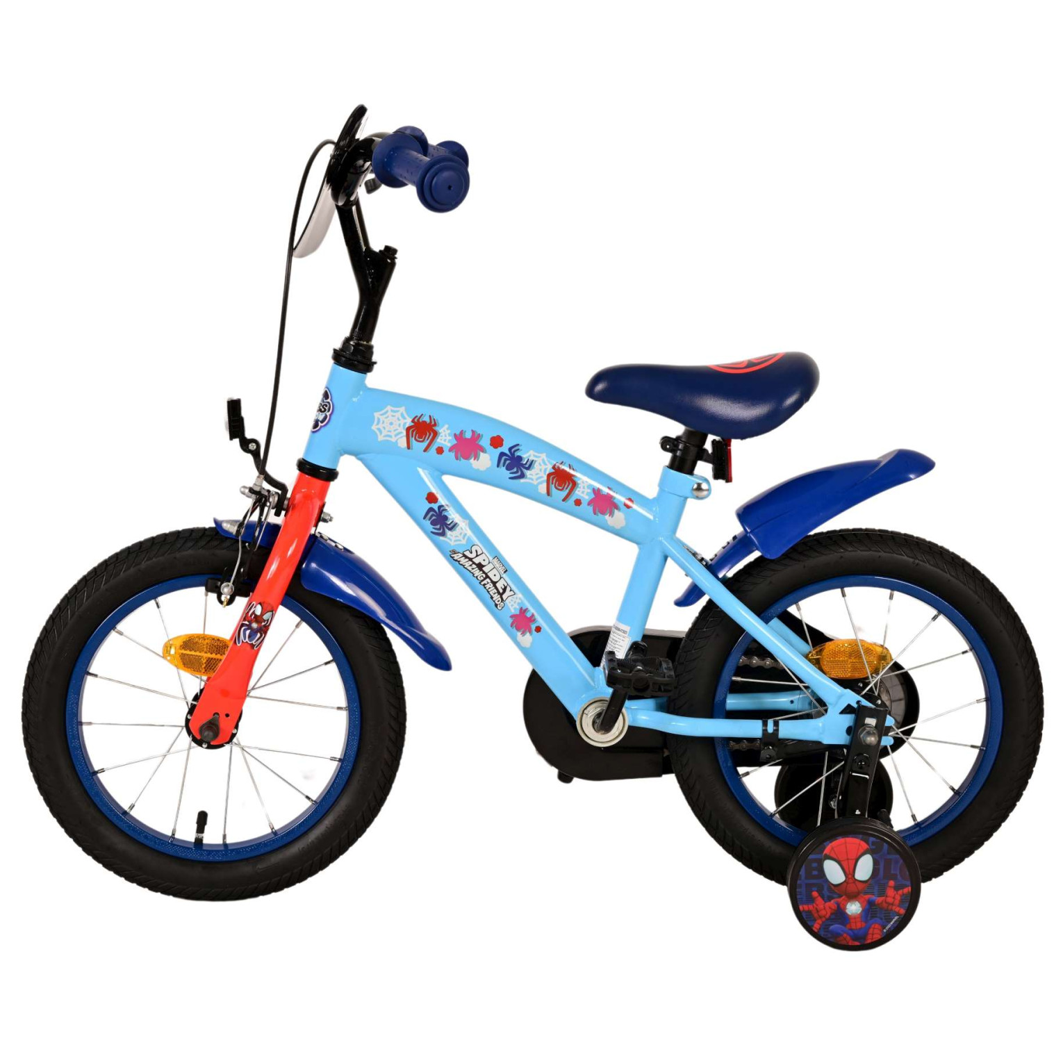 Spidey Fiets - 14 inch - Blauw