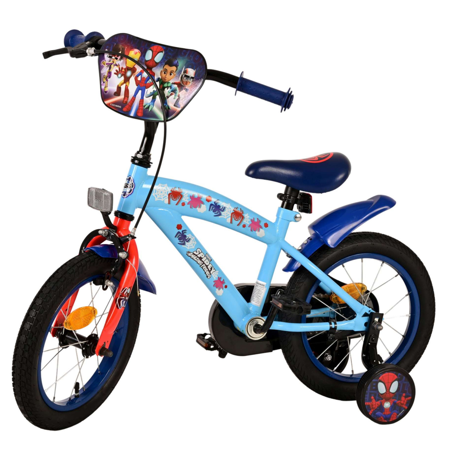 Spidey Fiets - 14 inch - Blauw