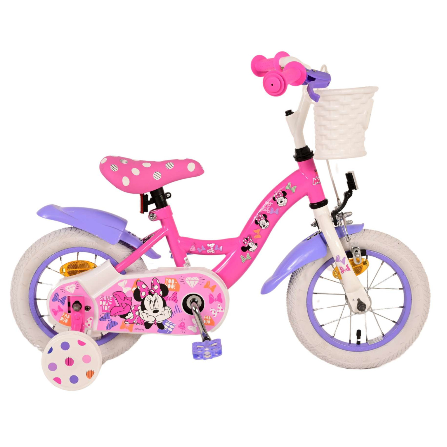 Minnie Cutest Ever! Fiets - 12 inch - Roze