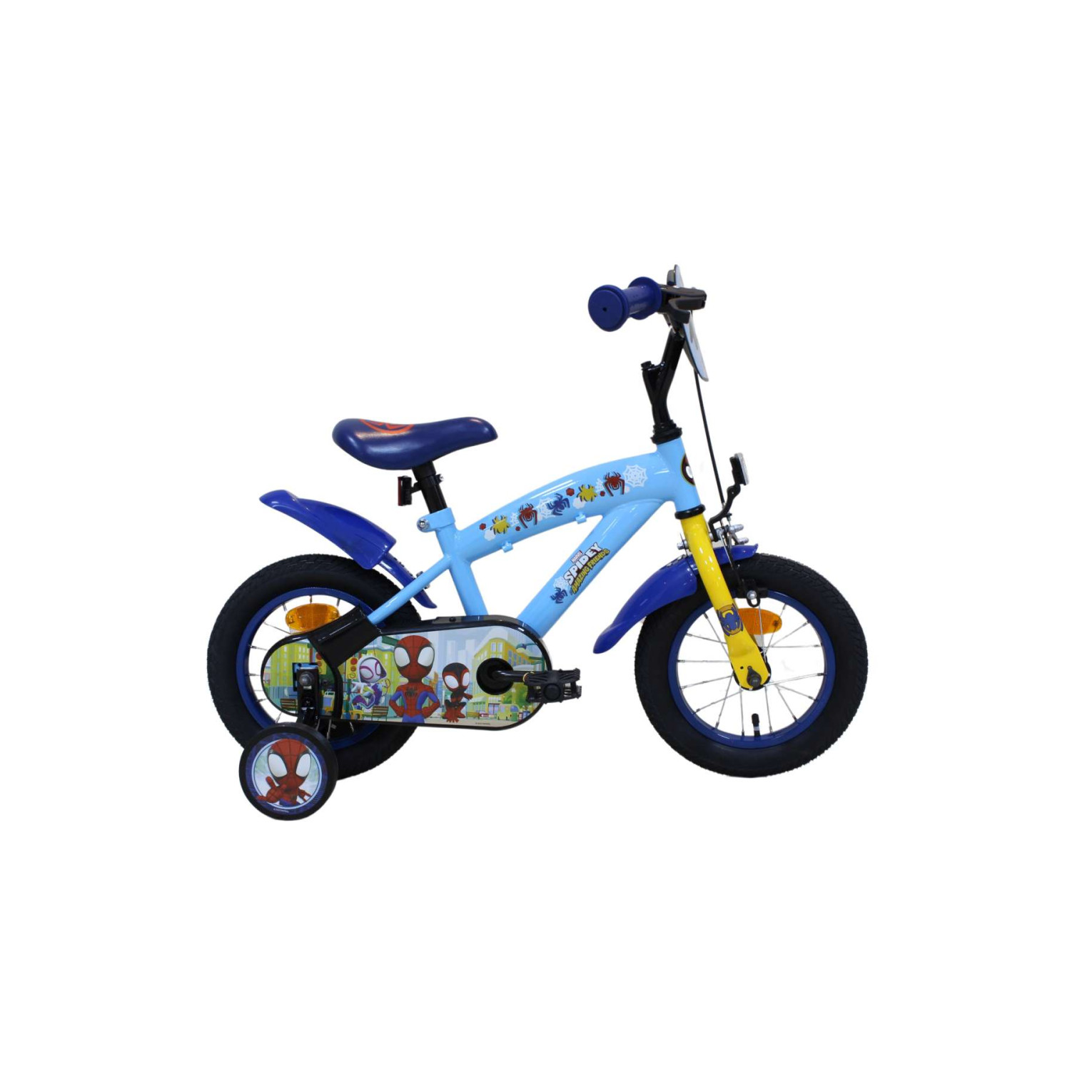 Spidey Fiets - 12 inch - Blauw