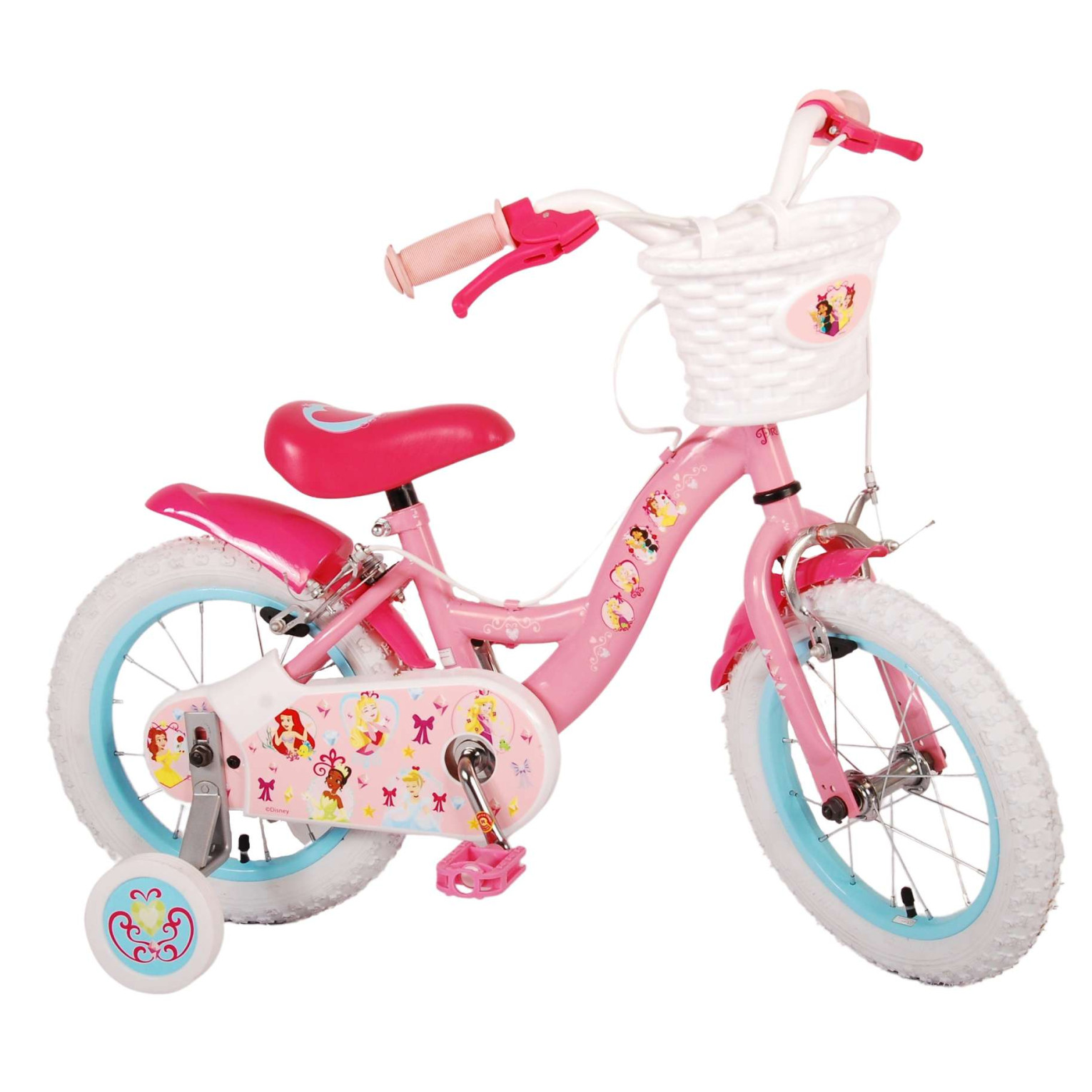 Disney Princess Fiets - 14 inch - Roze - Twee handremmen