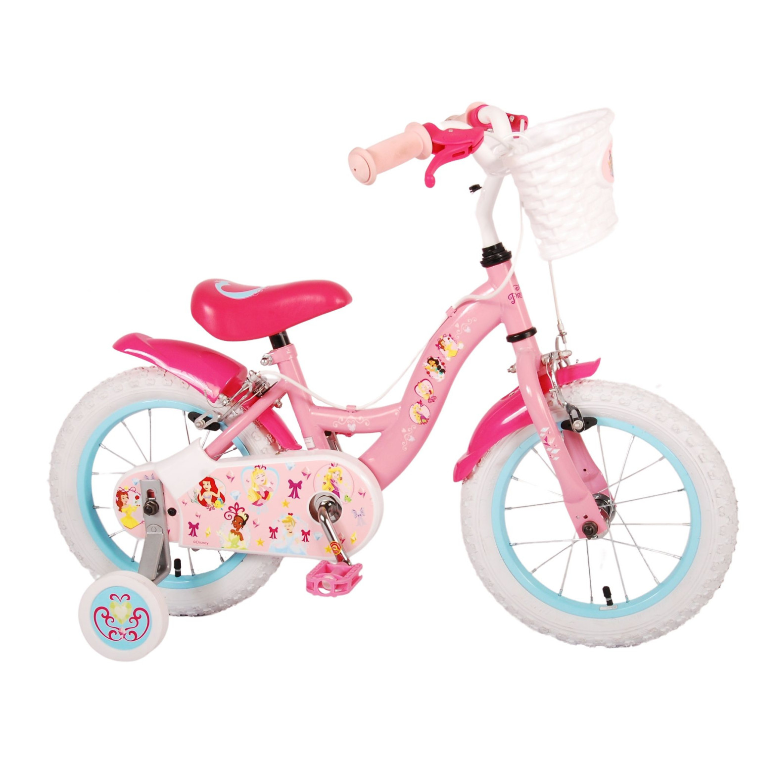 Disney Princess Fiets - 14 inch - Roze - Twee handremmen